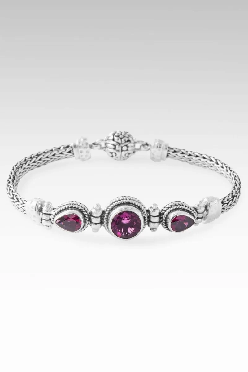 Beloved and Chosen Bracelet? in Pink Fluorite &amp; Rhodolite Garnet