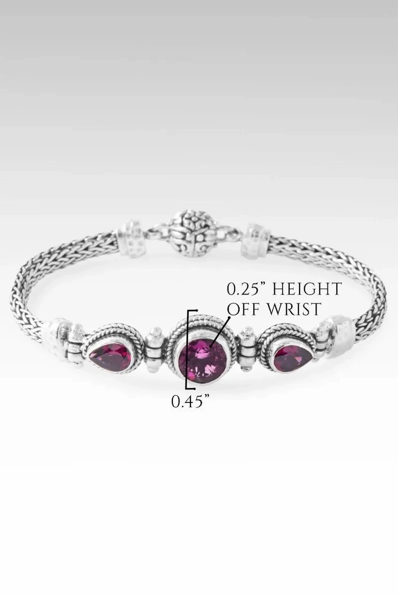 Beloved and Chosen Bracelet? in Pink Fluorite &amp; Rhodolite Garnet
