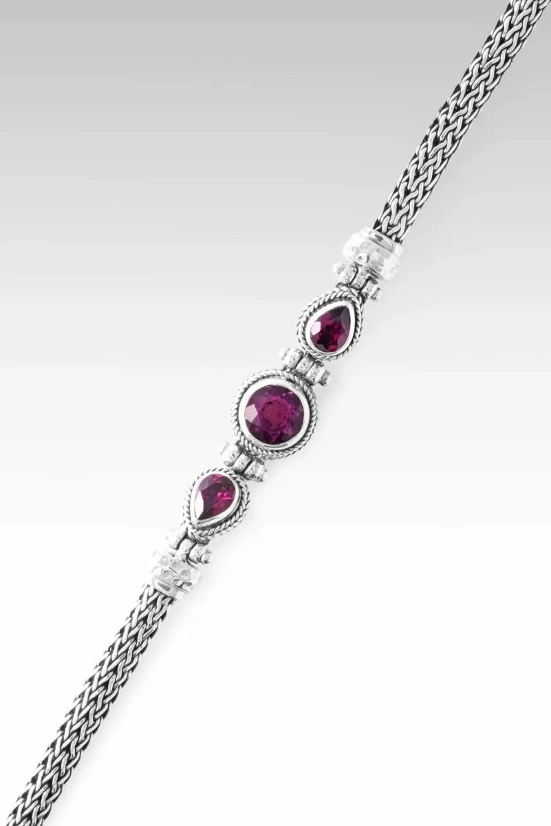 Beloved and Chosen Bracelet? in Pink Fluorite &amp; Rhodolite Garnet