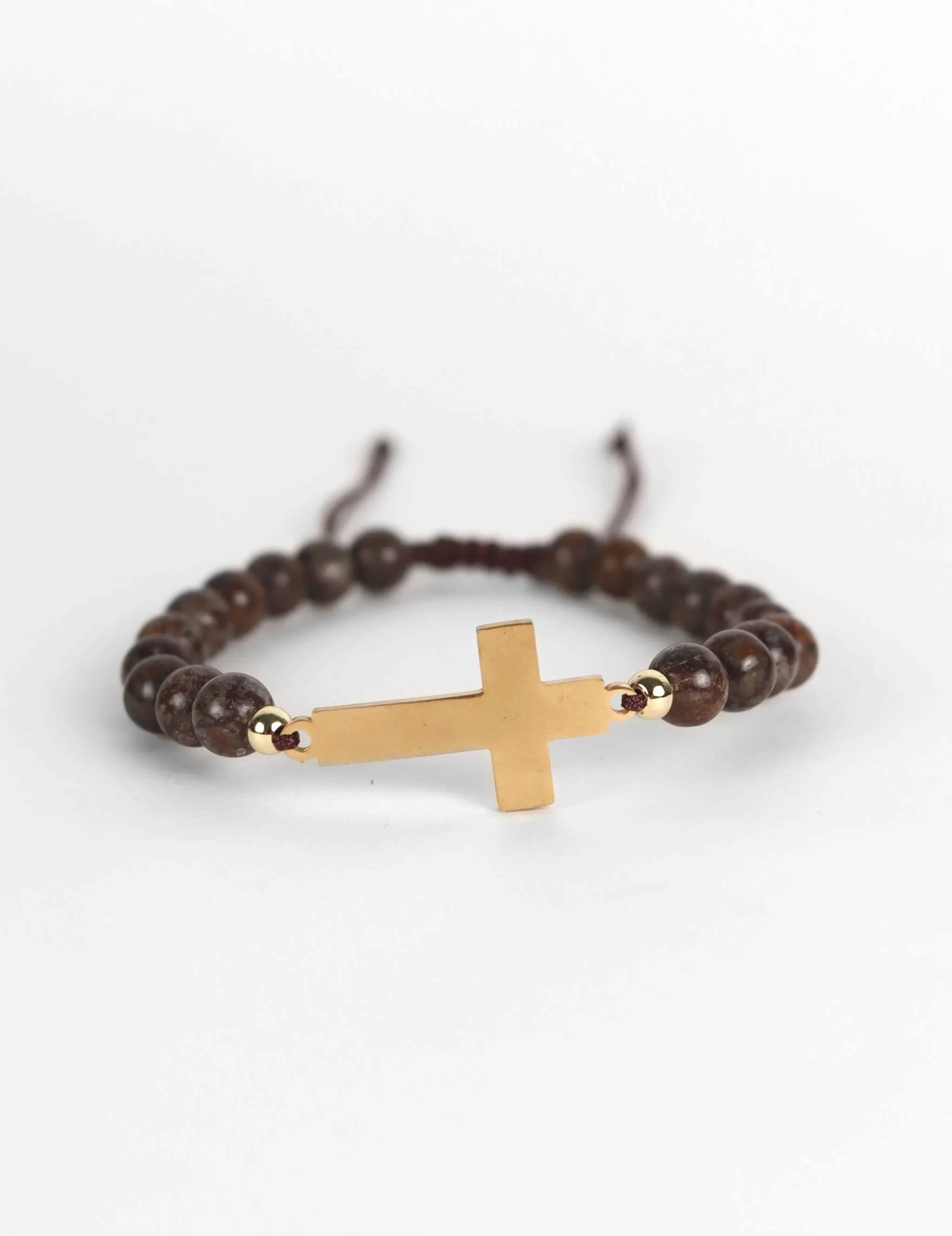 Bernardo Cross Bracelet - Brown