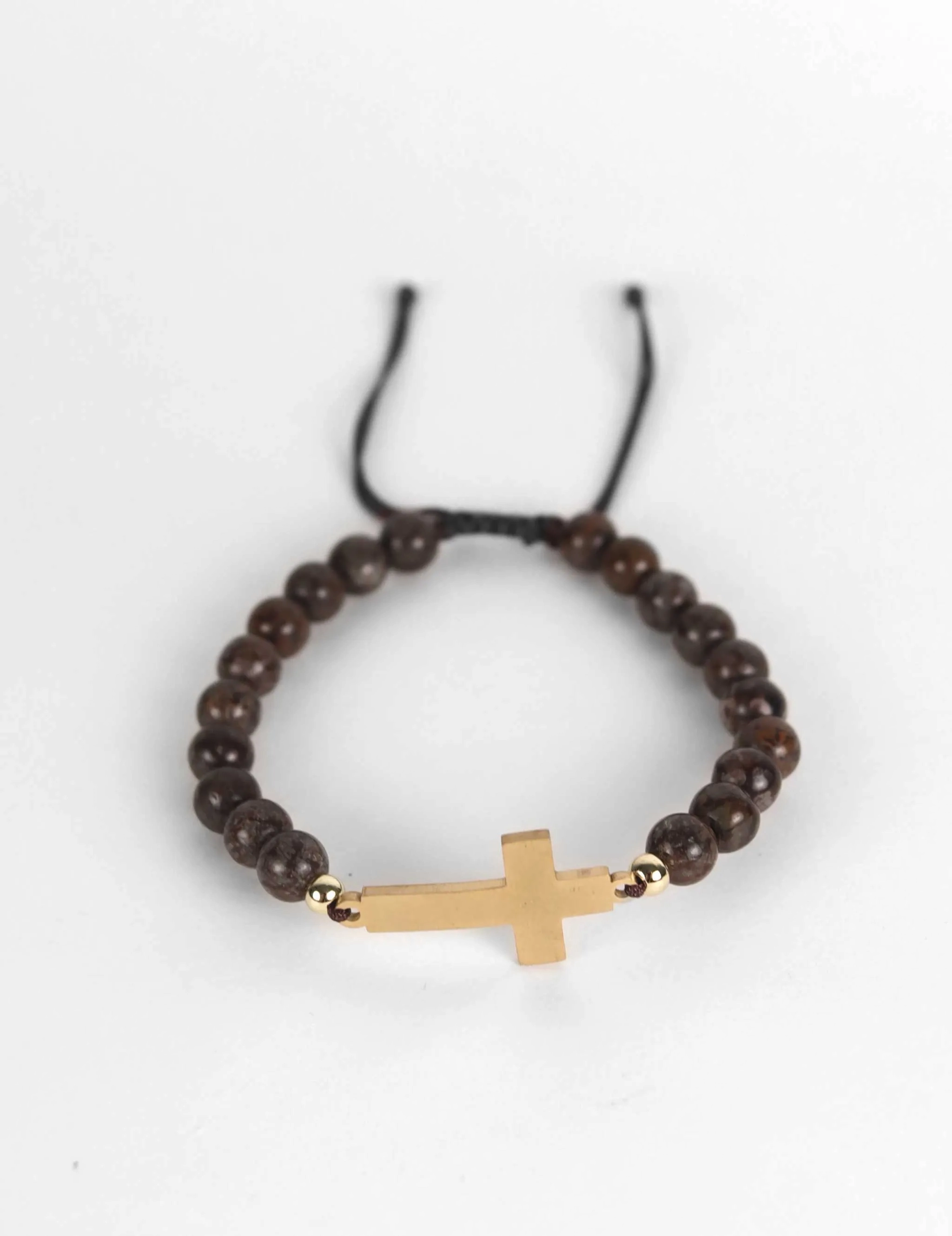 Bernardo Cross Bracelet - Brown