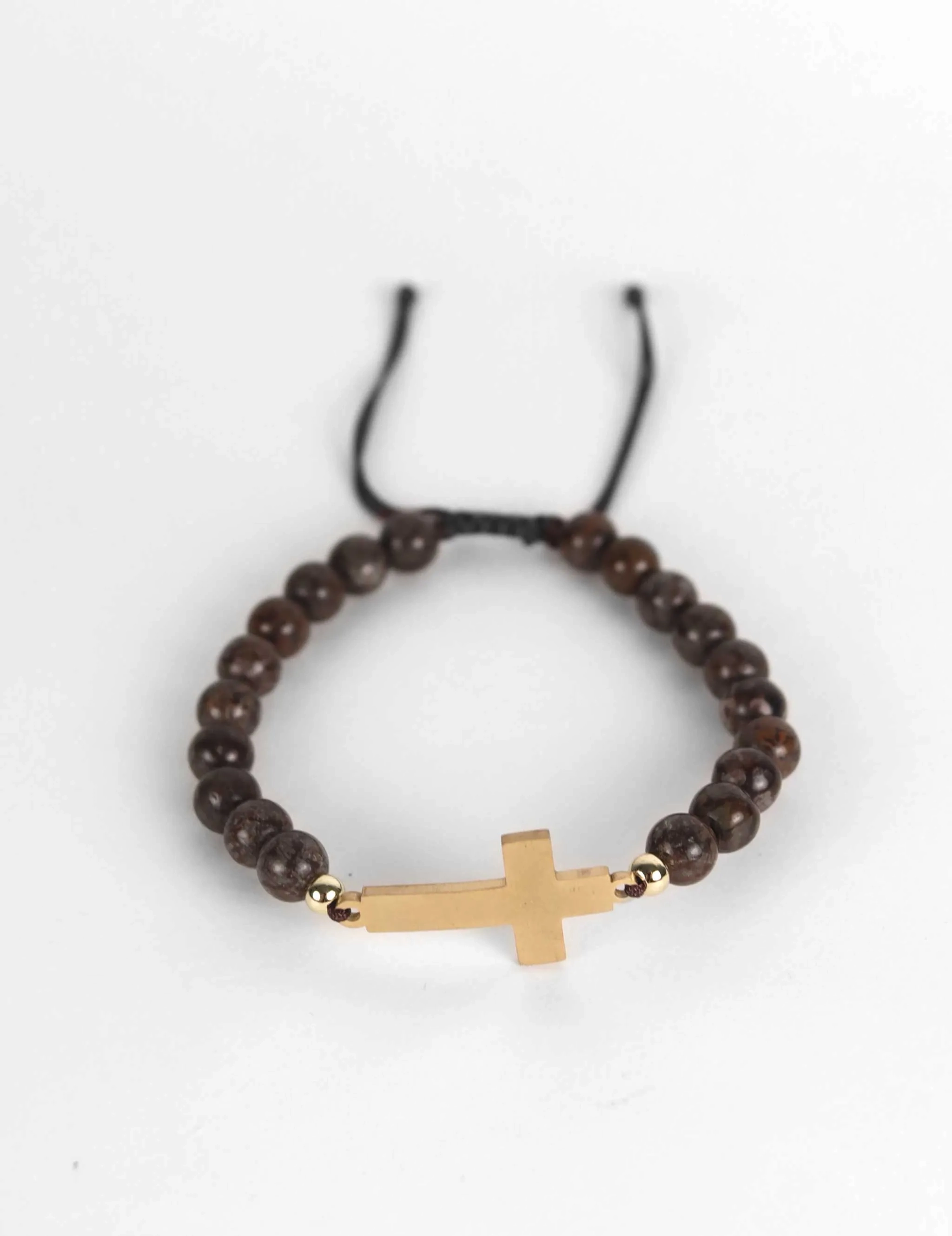 Bernardo Cross Bracelet - Brown