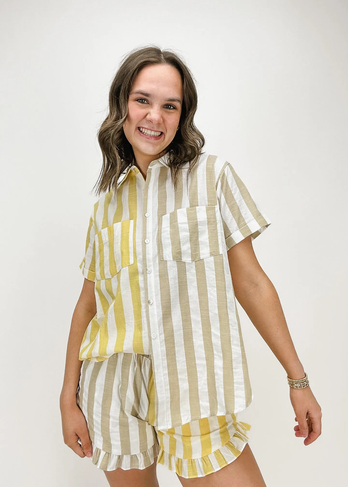 Bethany Gestreifte Shorts