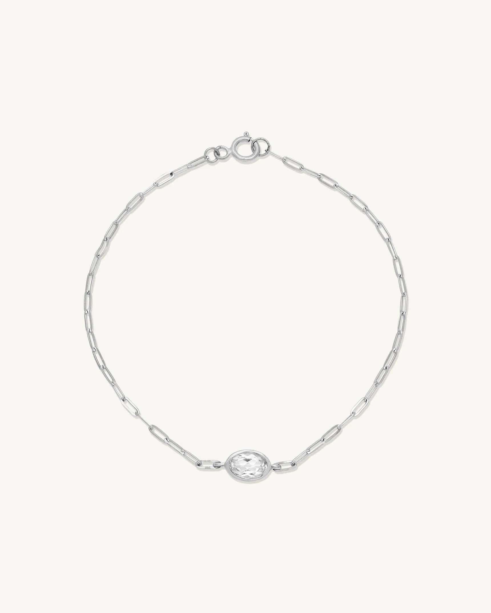 Bezel Oval Bracelet