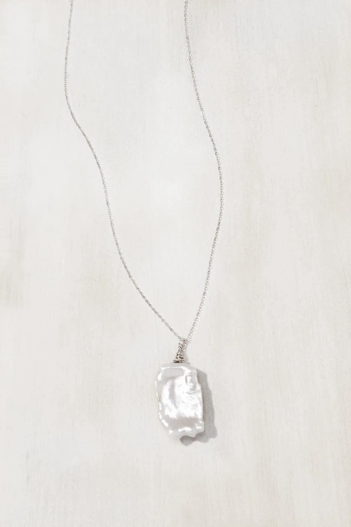 Biwa Pearl Necklace