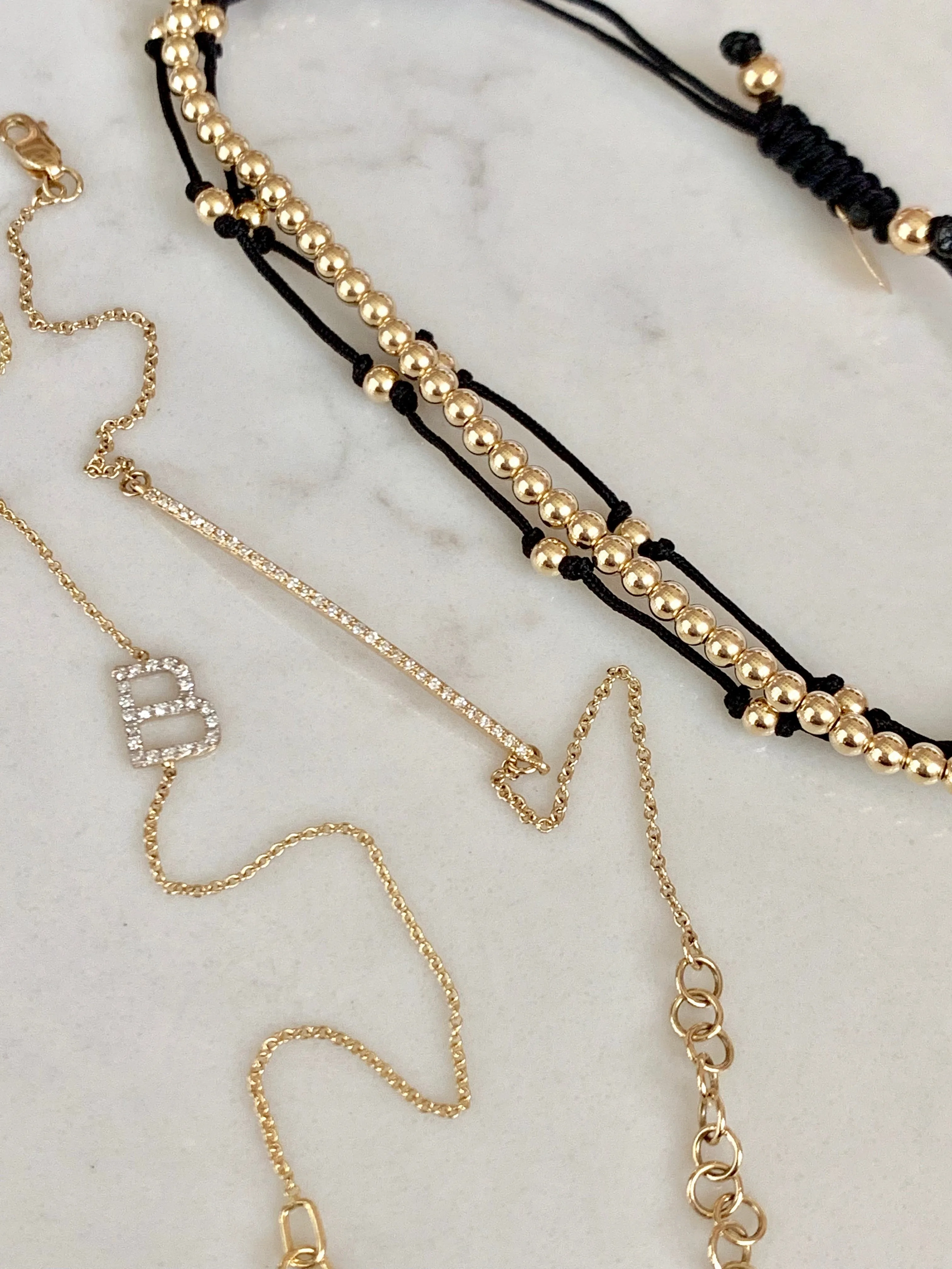 Black Trio Fortune Bracelet