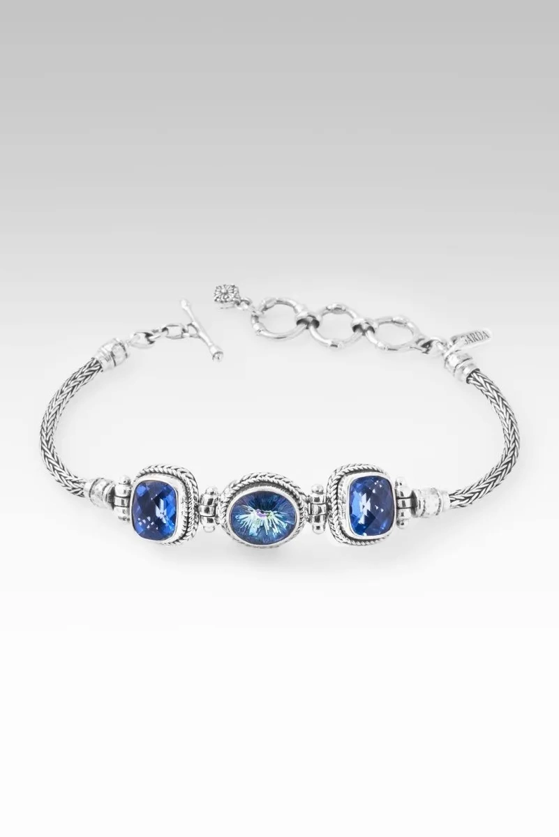 Blessings Persist Bracelet? in Perfect Luck? Mystic Quartz &amp; Blue Violet Fluorite