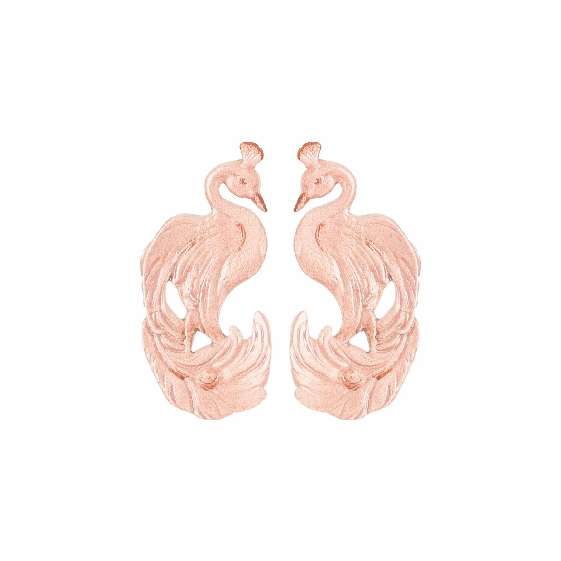Blush Peacock Earrings