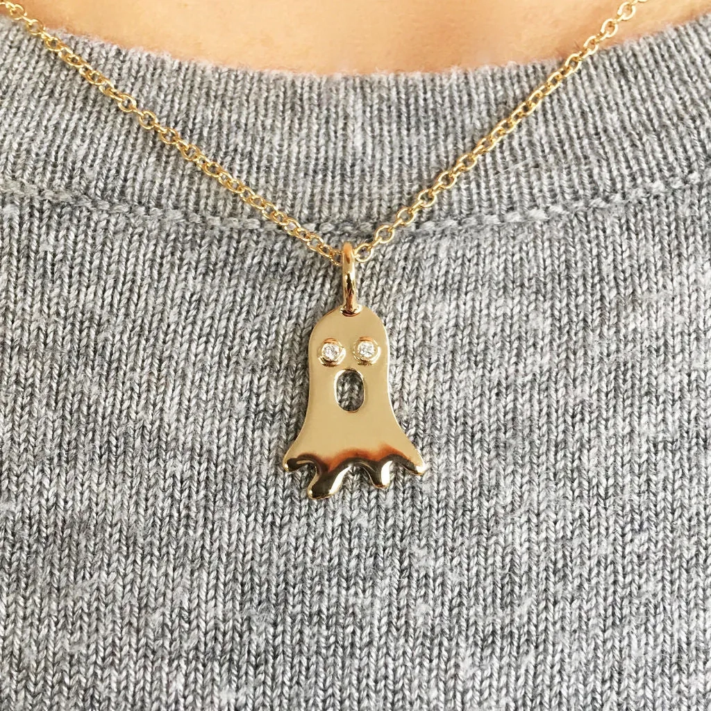 Boo 18K Rosegold Necklace w. Diamonds