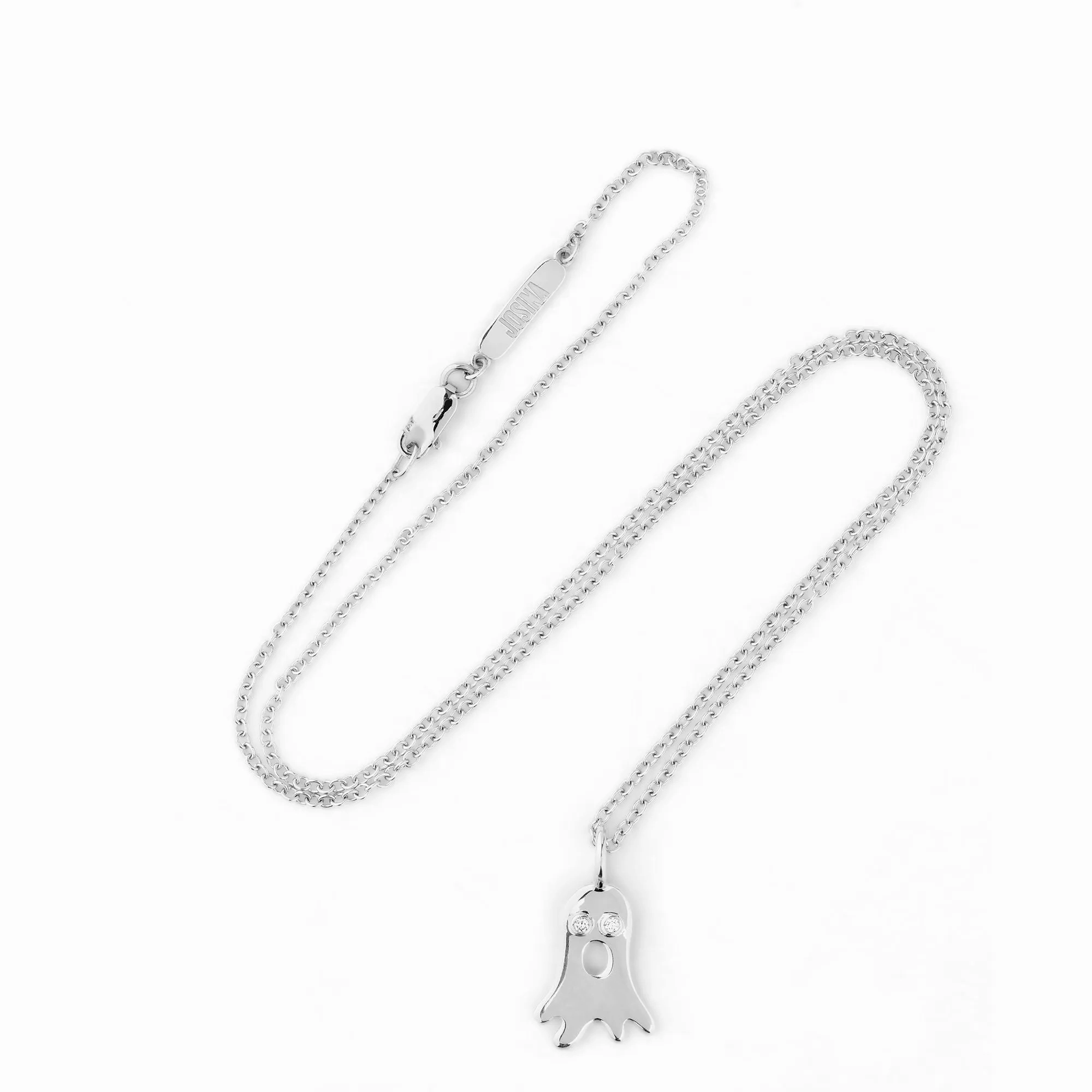 Boo 18K Whitegold Necklace w. Diamonds