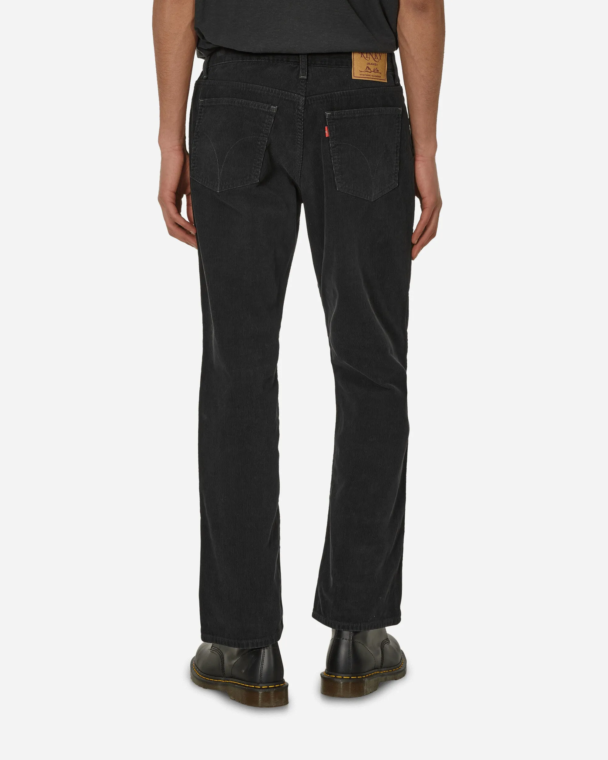 Bootcut-Cordhose Schwarz