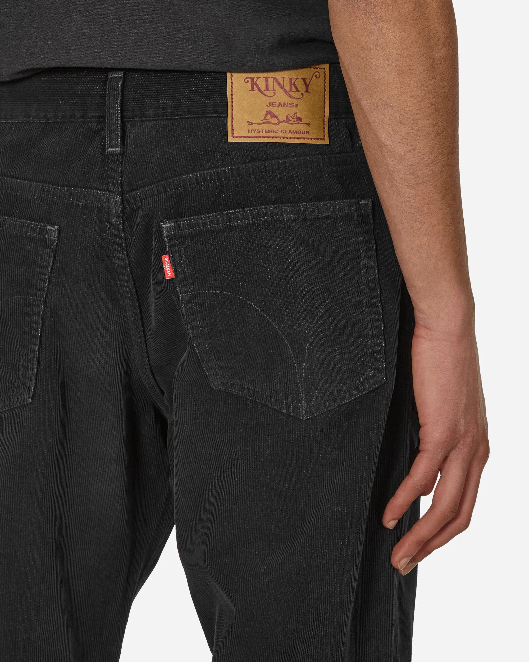 Bootcut-Cordhose Schwarz