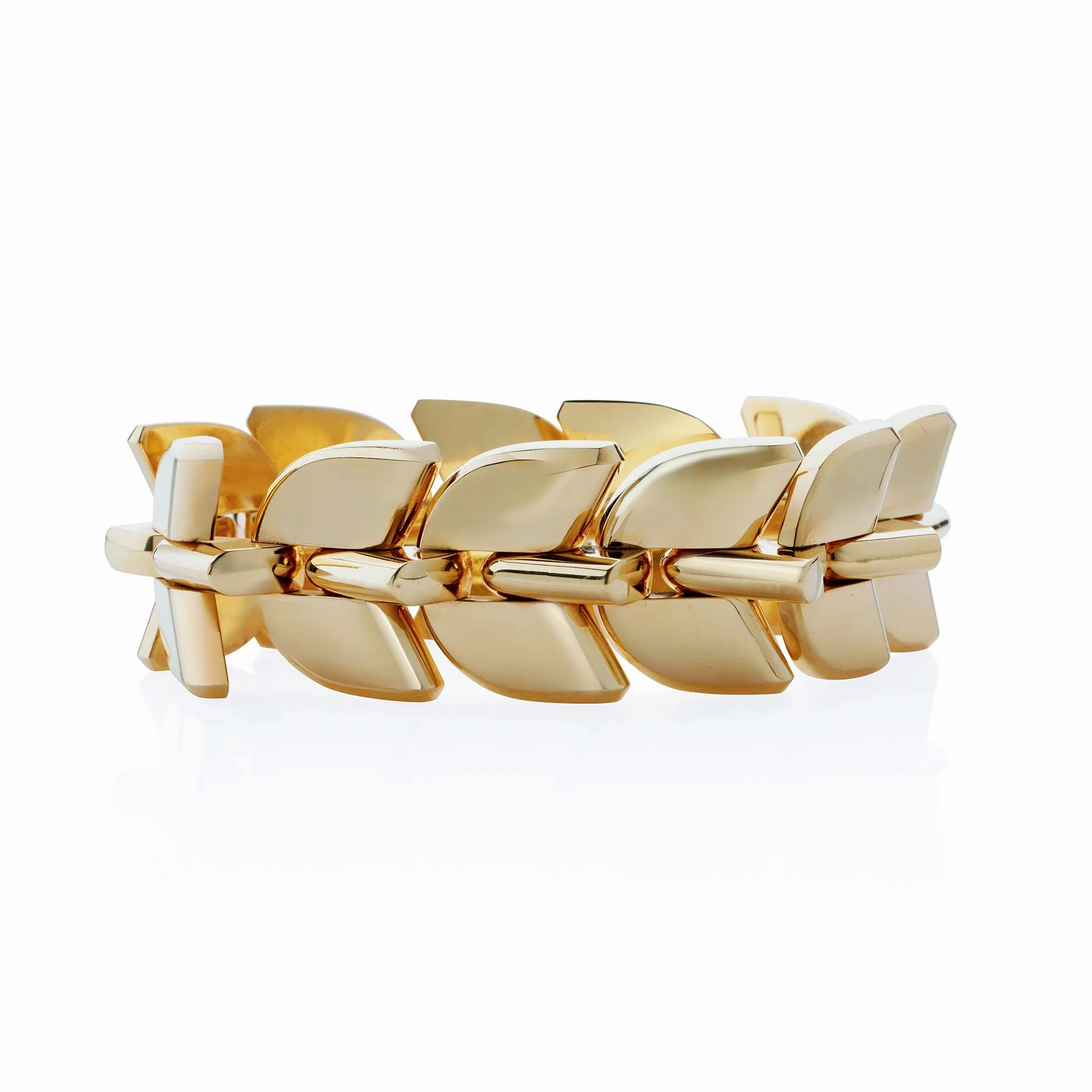 Boucheron Paris 18K Gold &quot;Palmettes&quot; Gold Bracelet