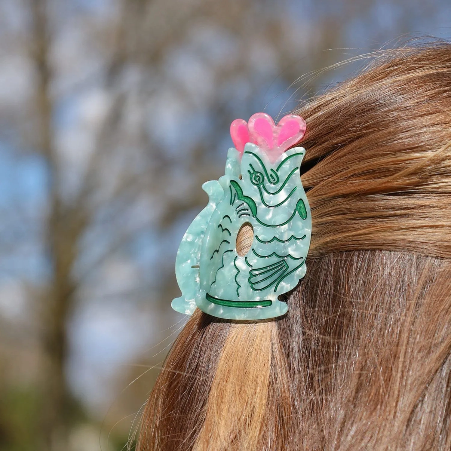 Bow's by St?r Koi Carp Hair Clip - Blue