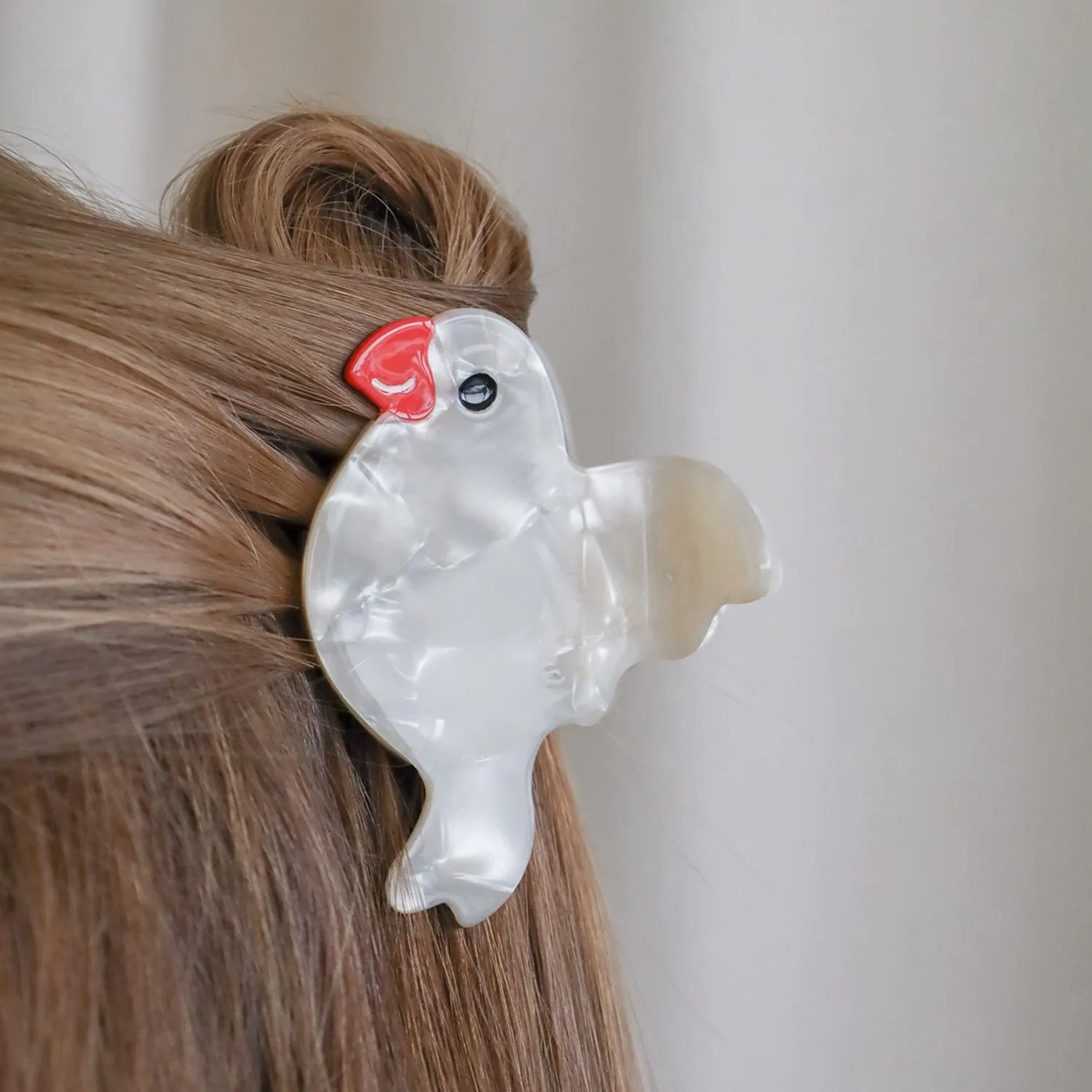 Bow's by St?r Parrot Hair Clip - Off-White