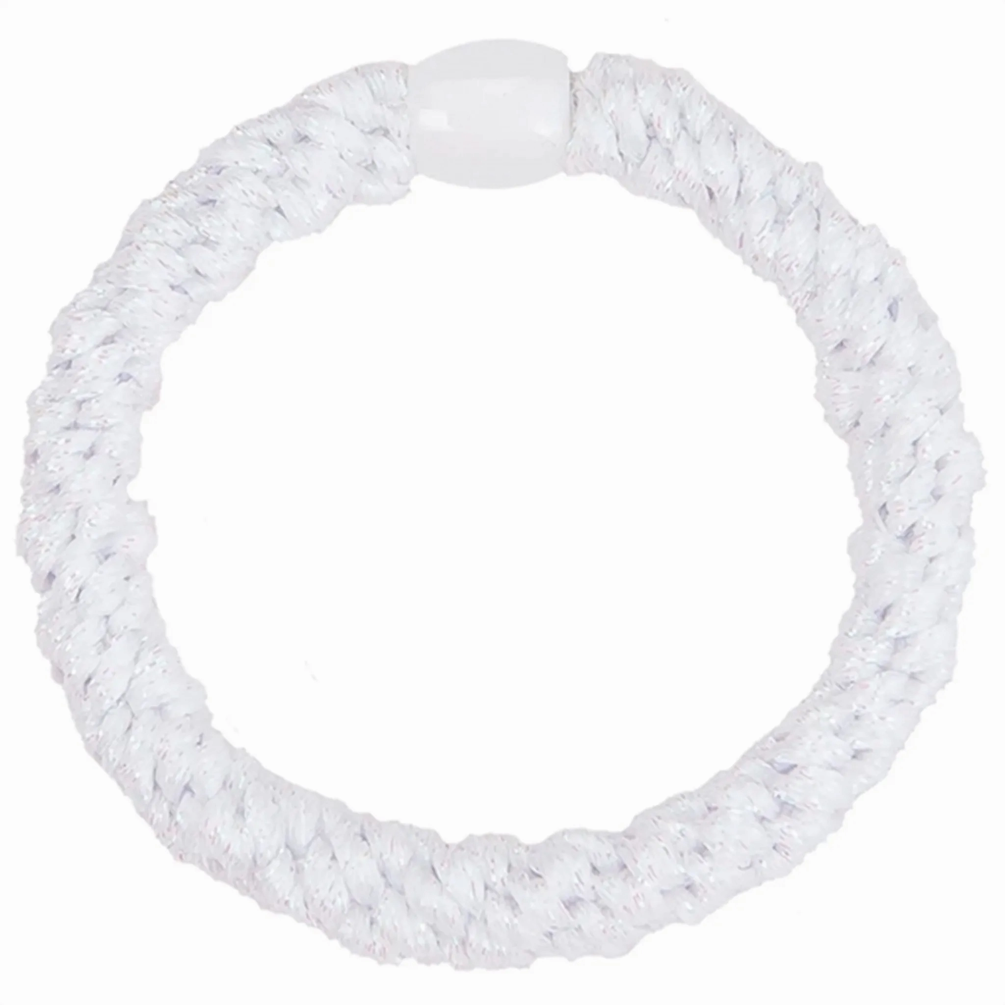 Bow's by Str Hairties Glitter Glitter White Metallic