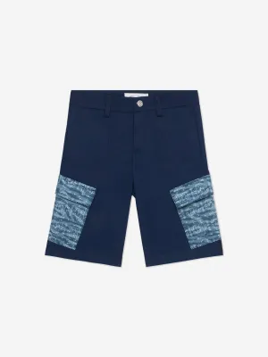 Jungen Cargo Shorts in Marineblau