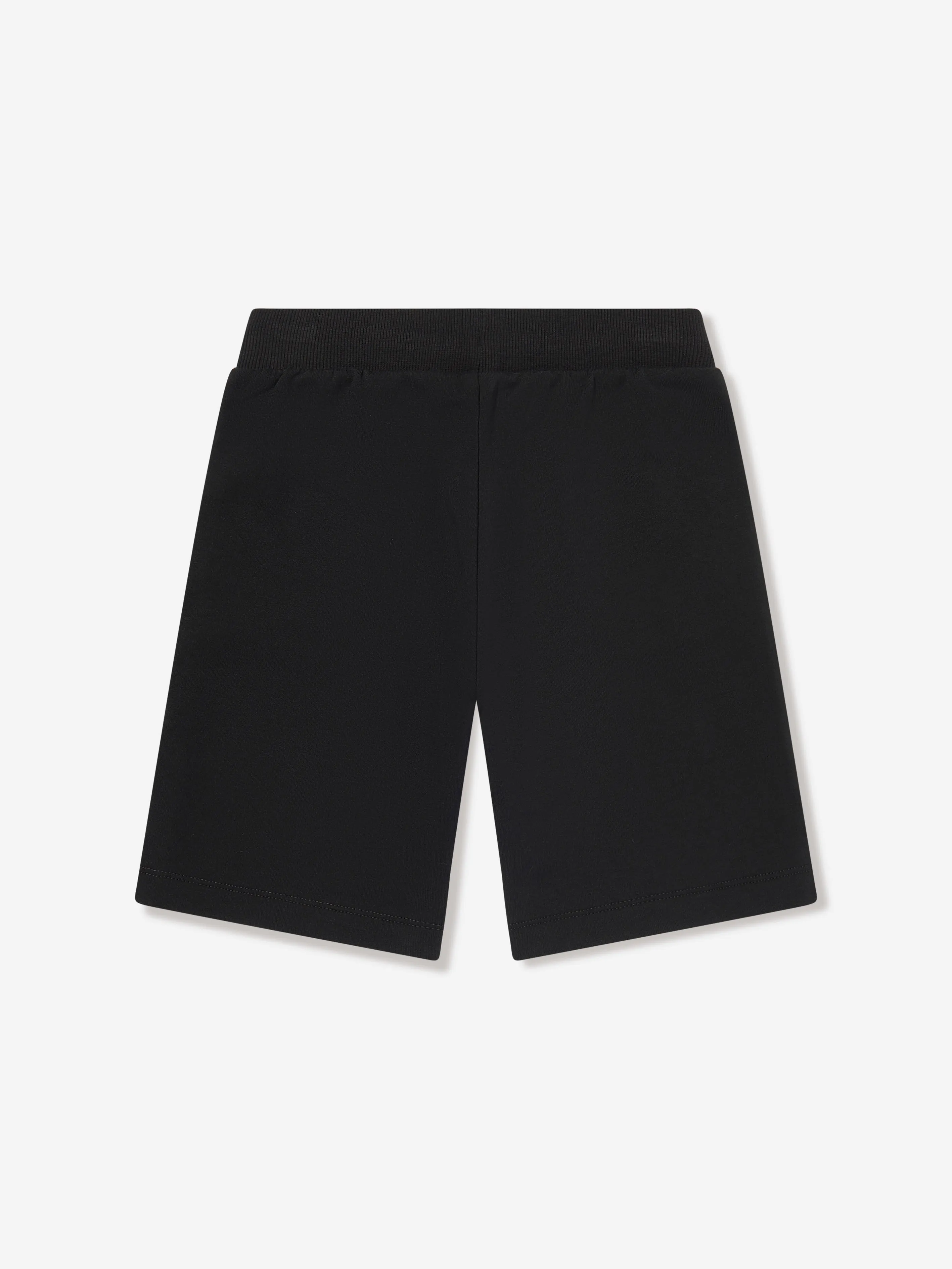 Jungen Logo Print Shorts in Schwarz