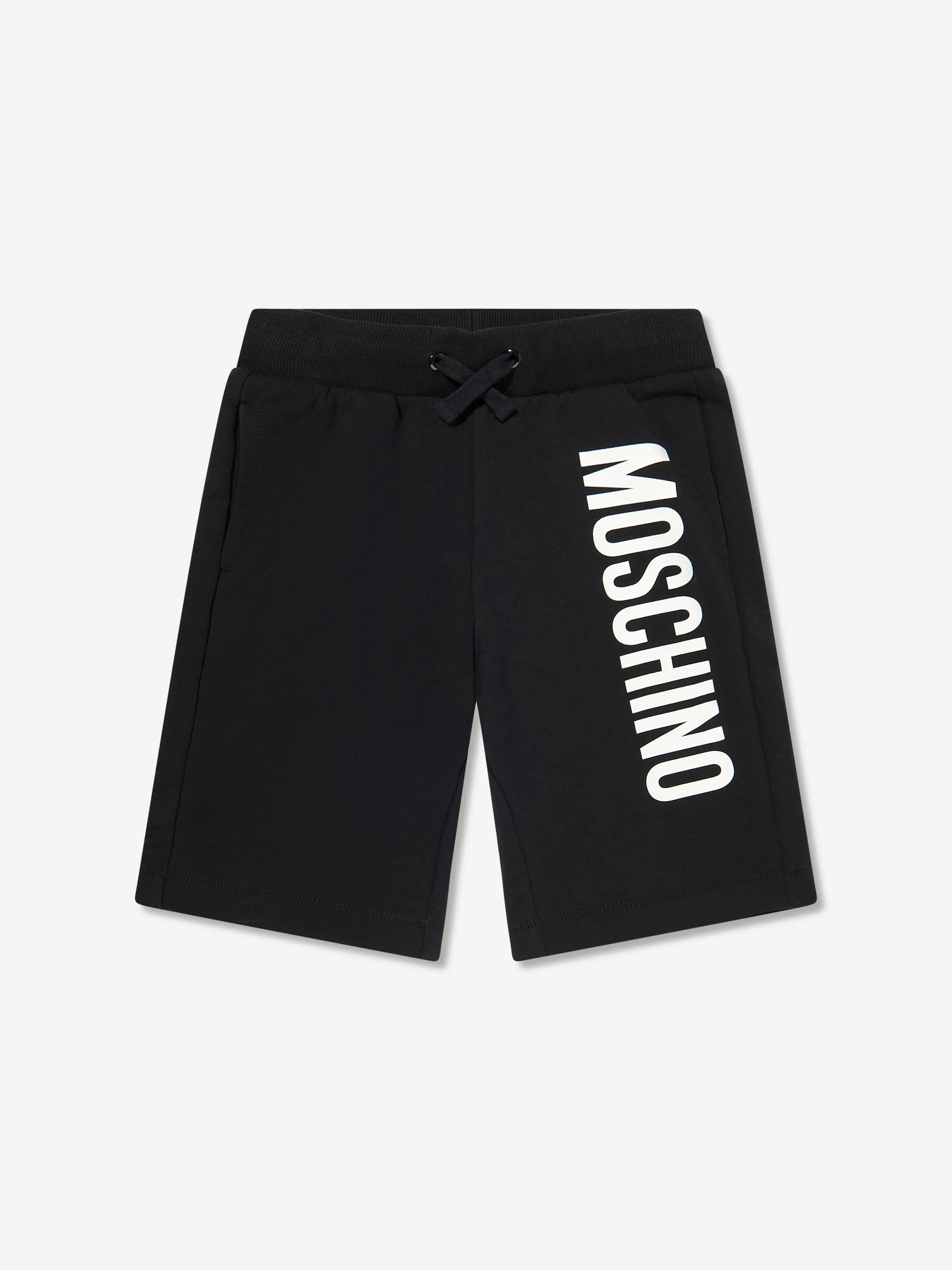 Jungen Logo Print Shorts in Schwarz