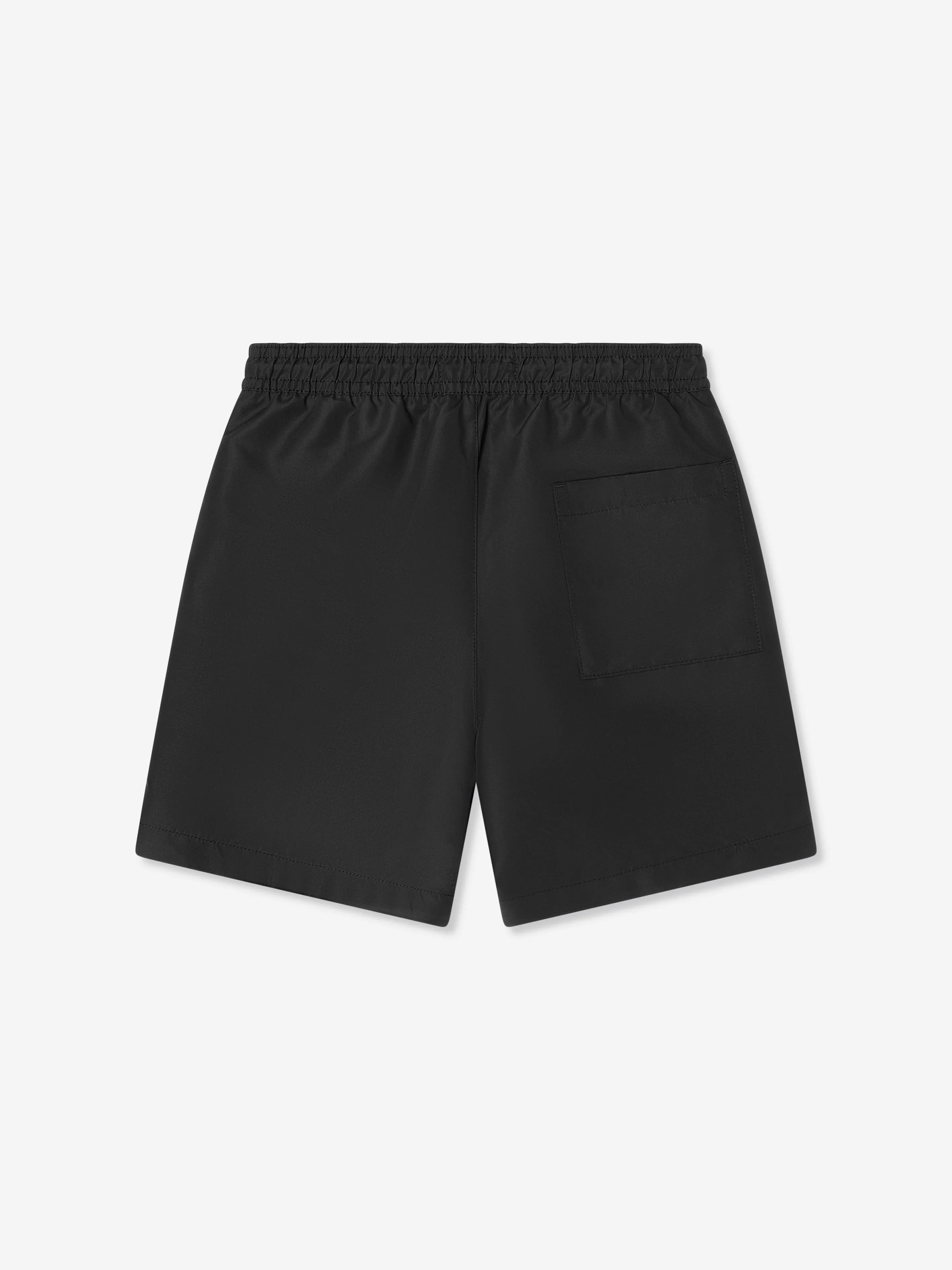 Jungen Logo Badeshorts in Schwarz