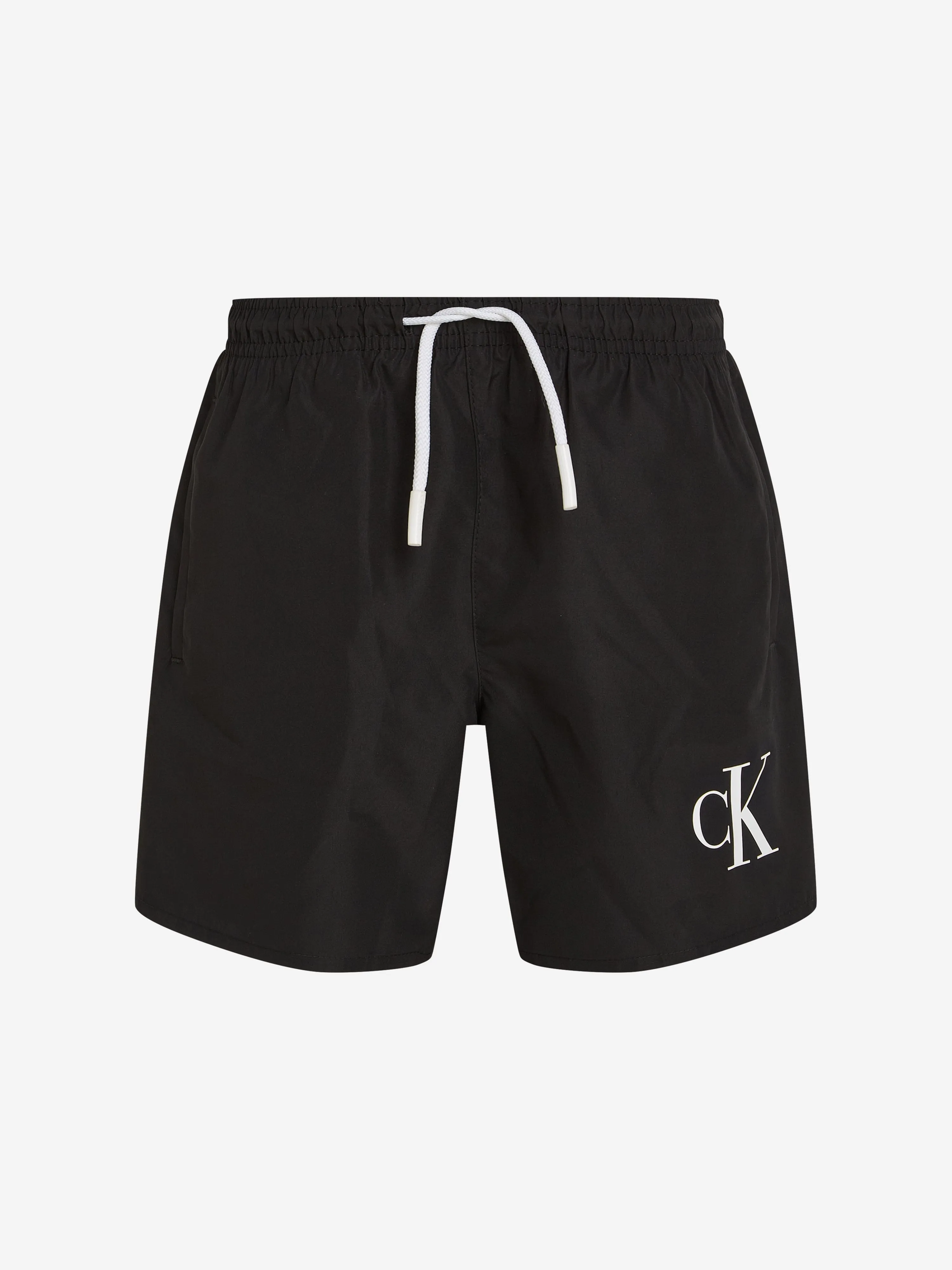 Jungen Logo Badeshorts in Schwarz