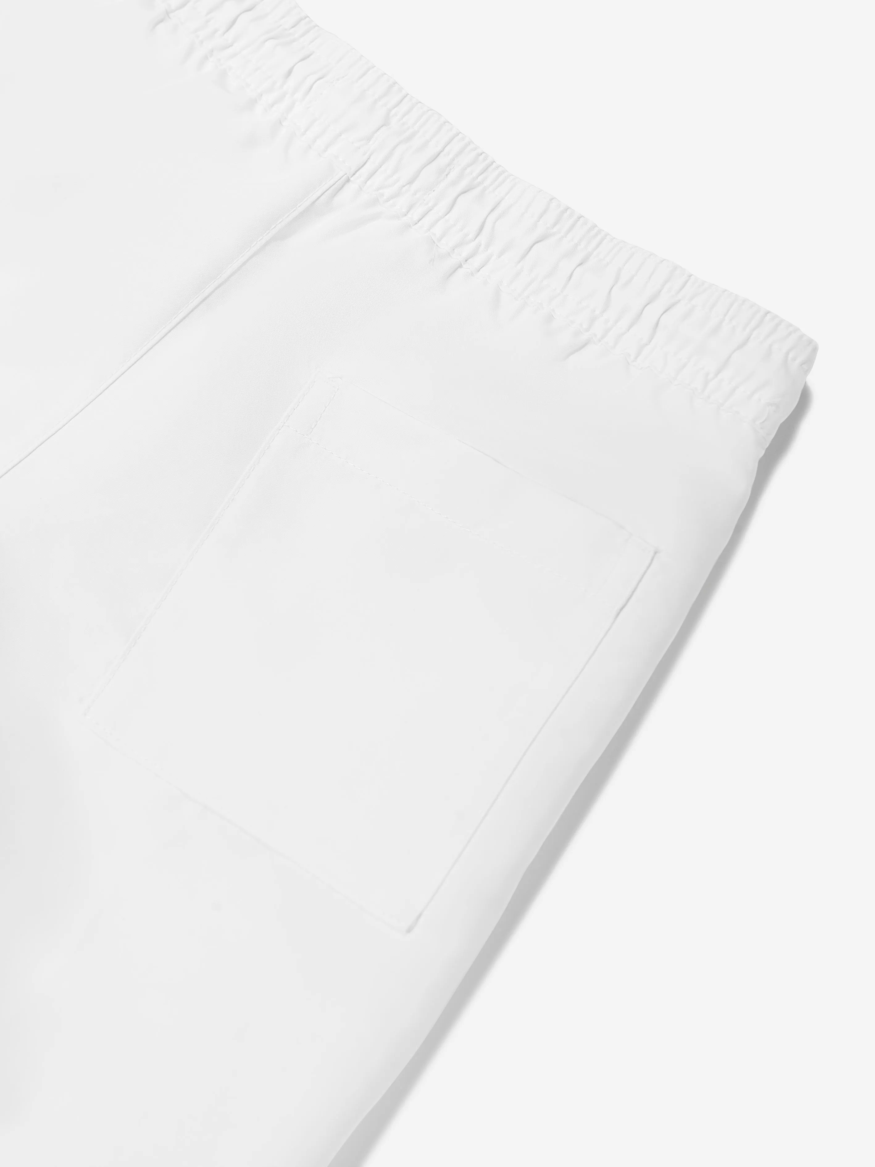 Jungen Logo Badeshorts in Weiß