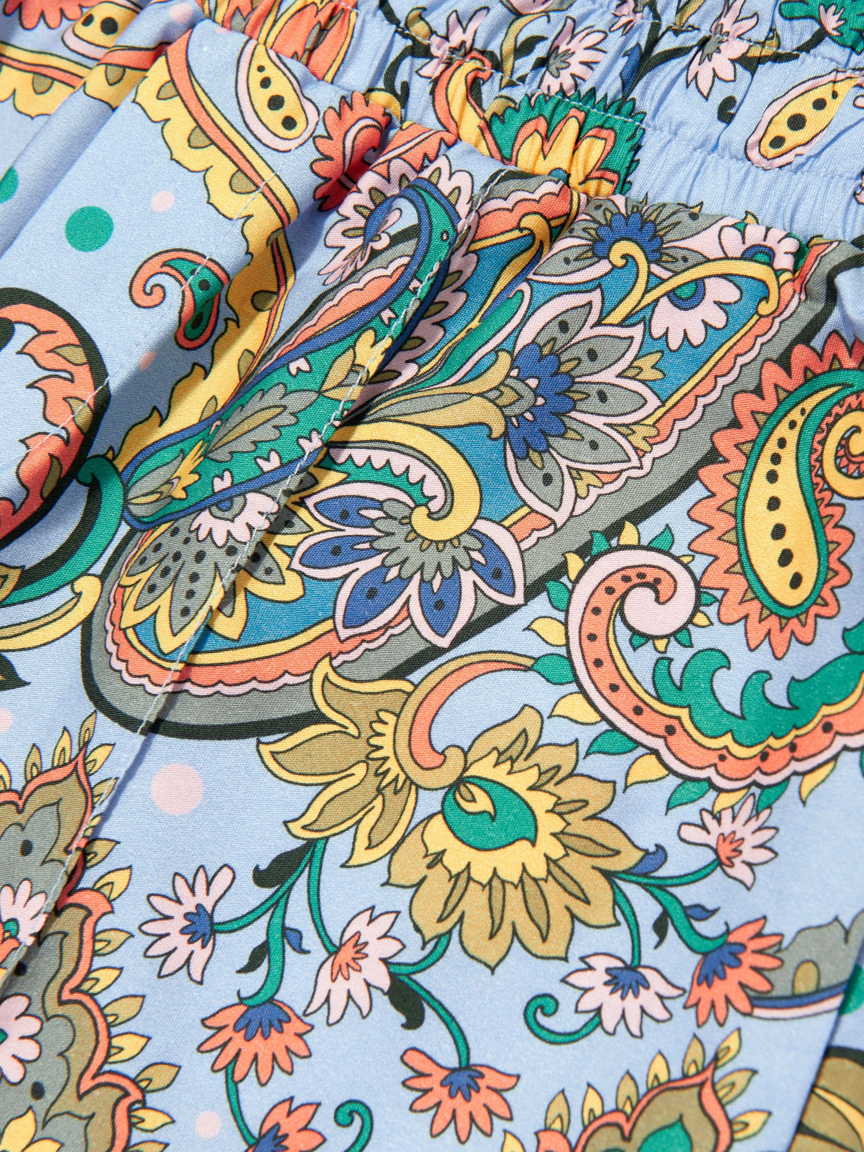Jungen Paisley Print Shorts in Blau