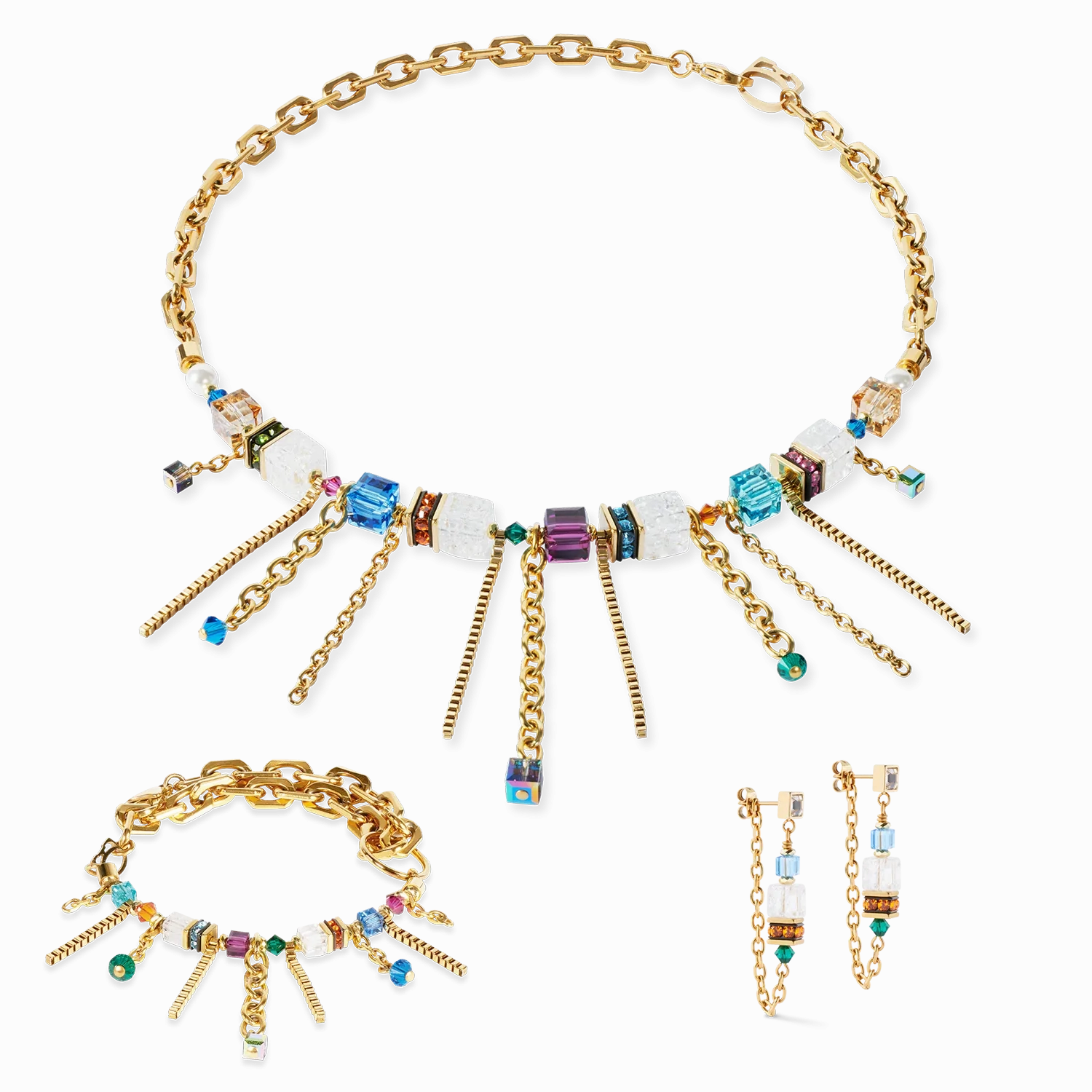 Bracelet Sunray Cube Couture gold-multicolour