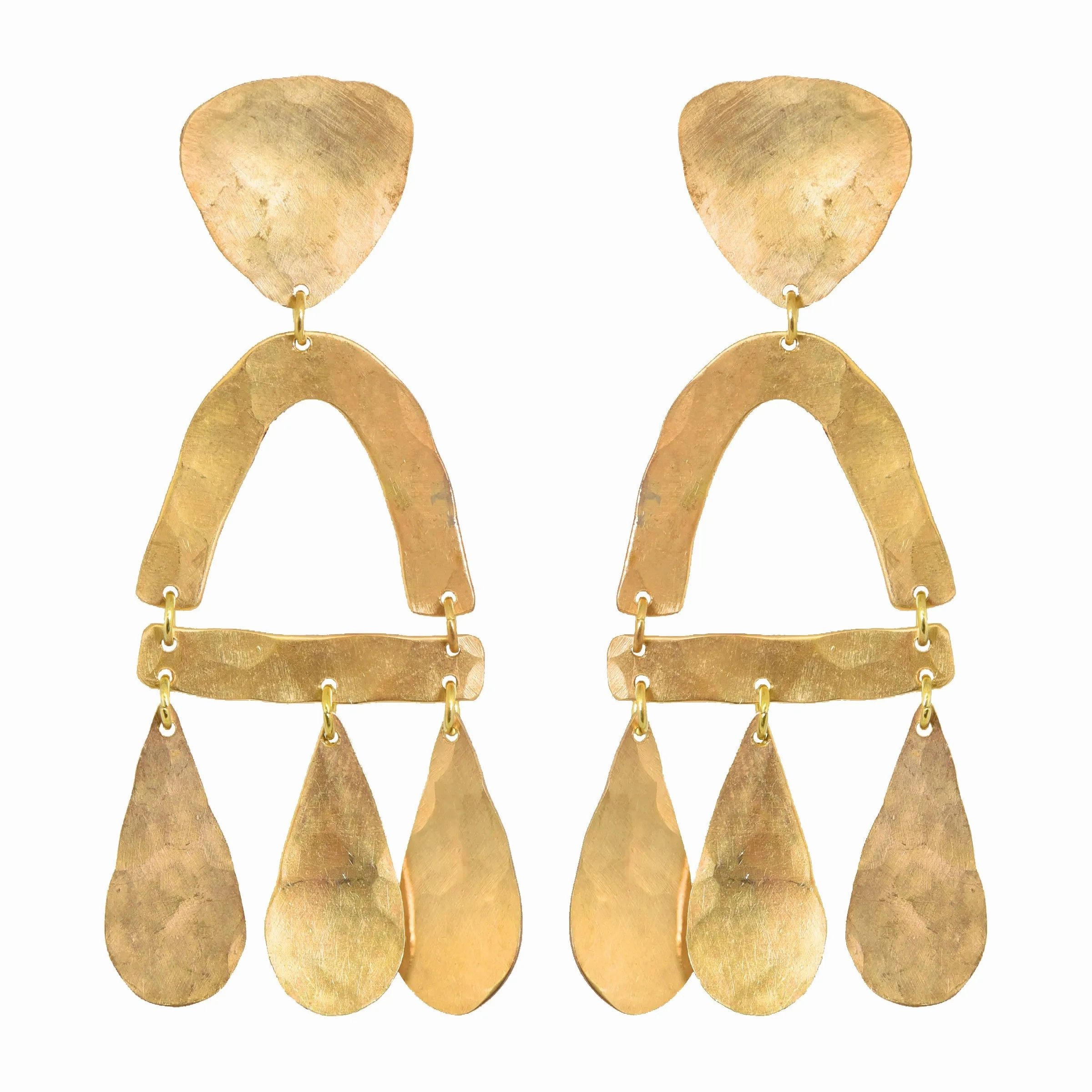 Brass Castara Earrings