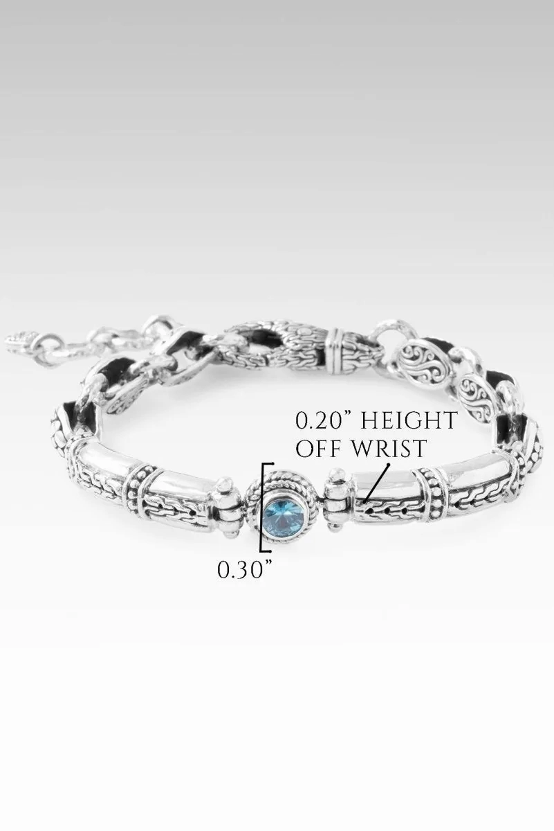 Brave Faith Bracelet? in Blue Zircon
