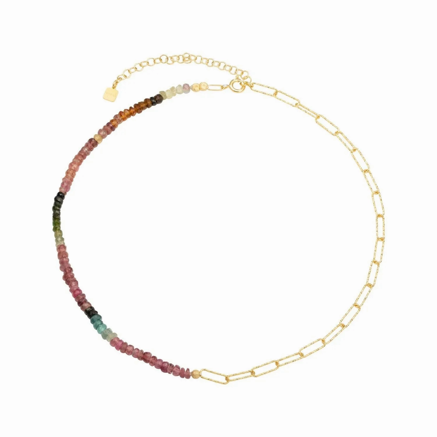 Brianda 18K Gold Plated Necklace w. Tourmaline