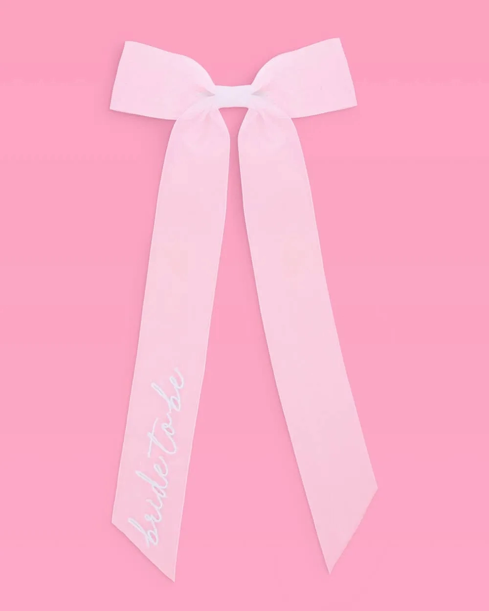 Bride To Be Embroidered Bow