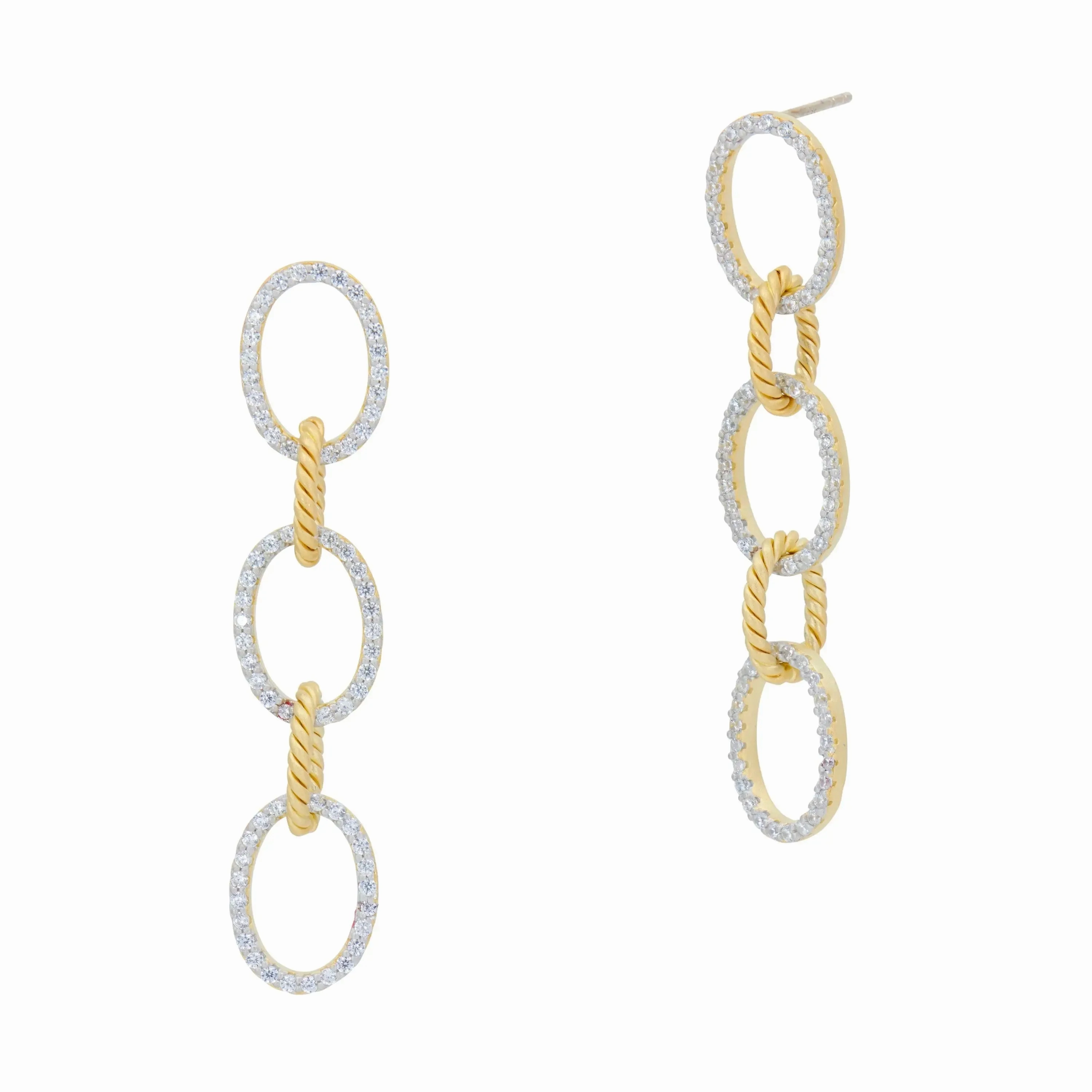 Bright Sky Chain Link Earrings