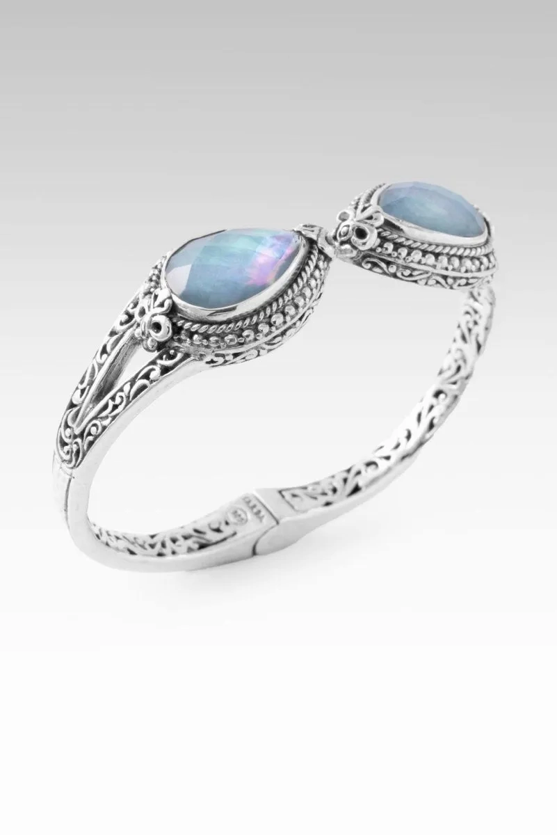 Bring About Peace Tip-to-Tip? in Blue Quartz Mother of Pearl