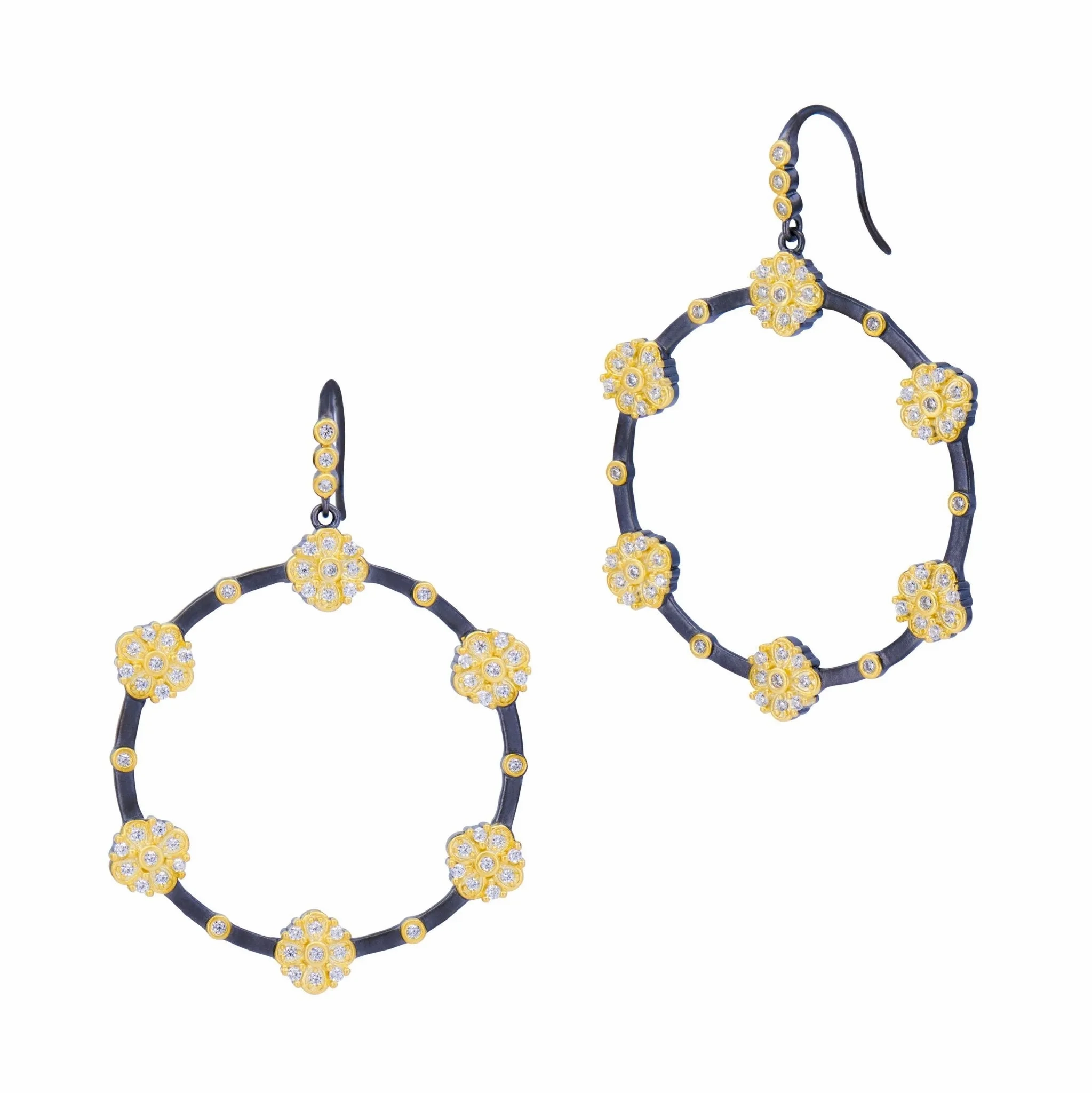 Brooklyn in Bloom Station Open Hoop Earrings