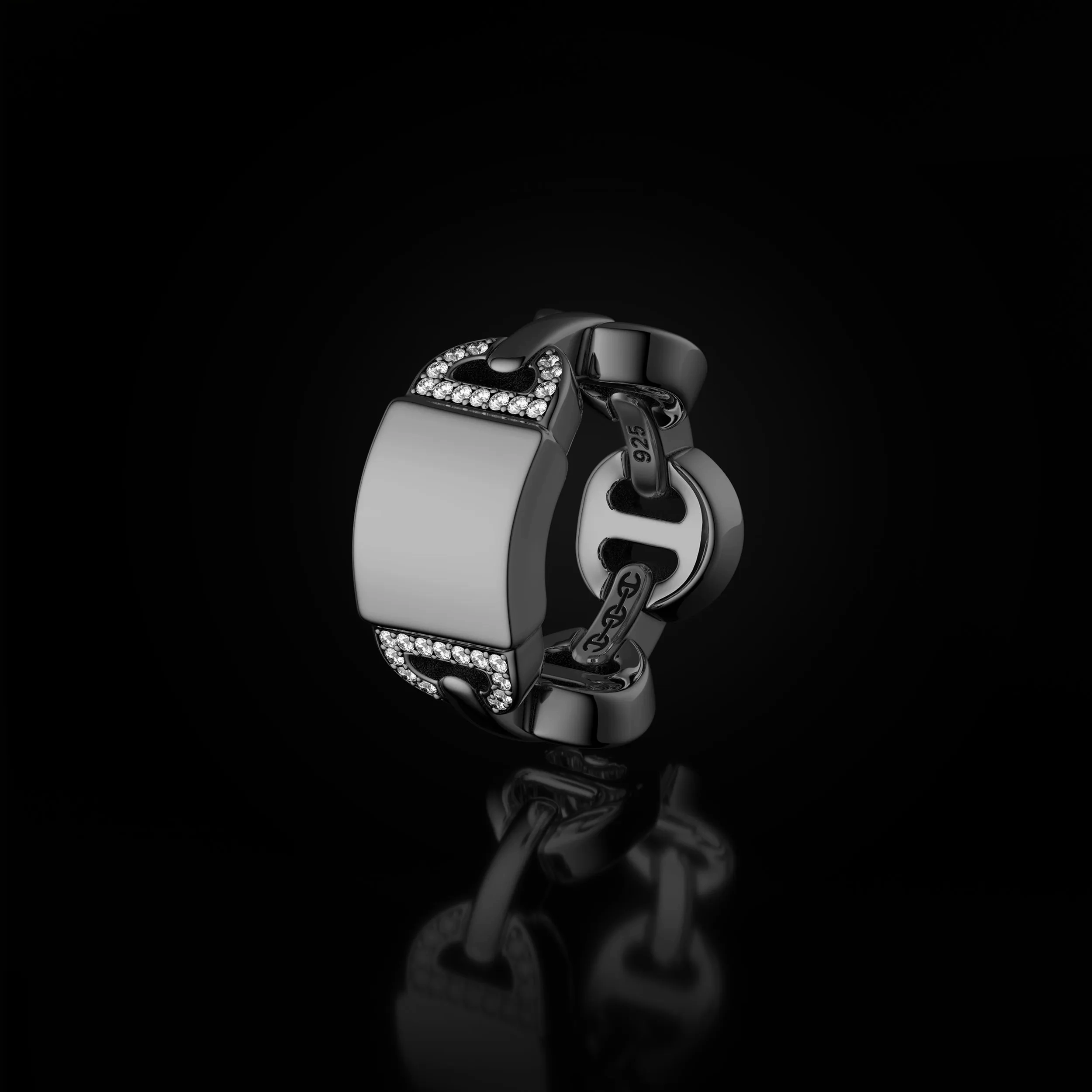 BRUTE CLASSIC TRI-LINK MONOGRAM WITH DIAMONDS