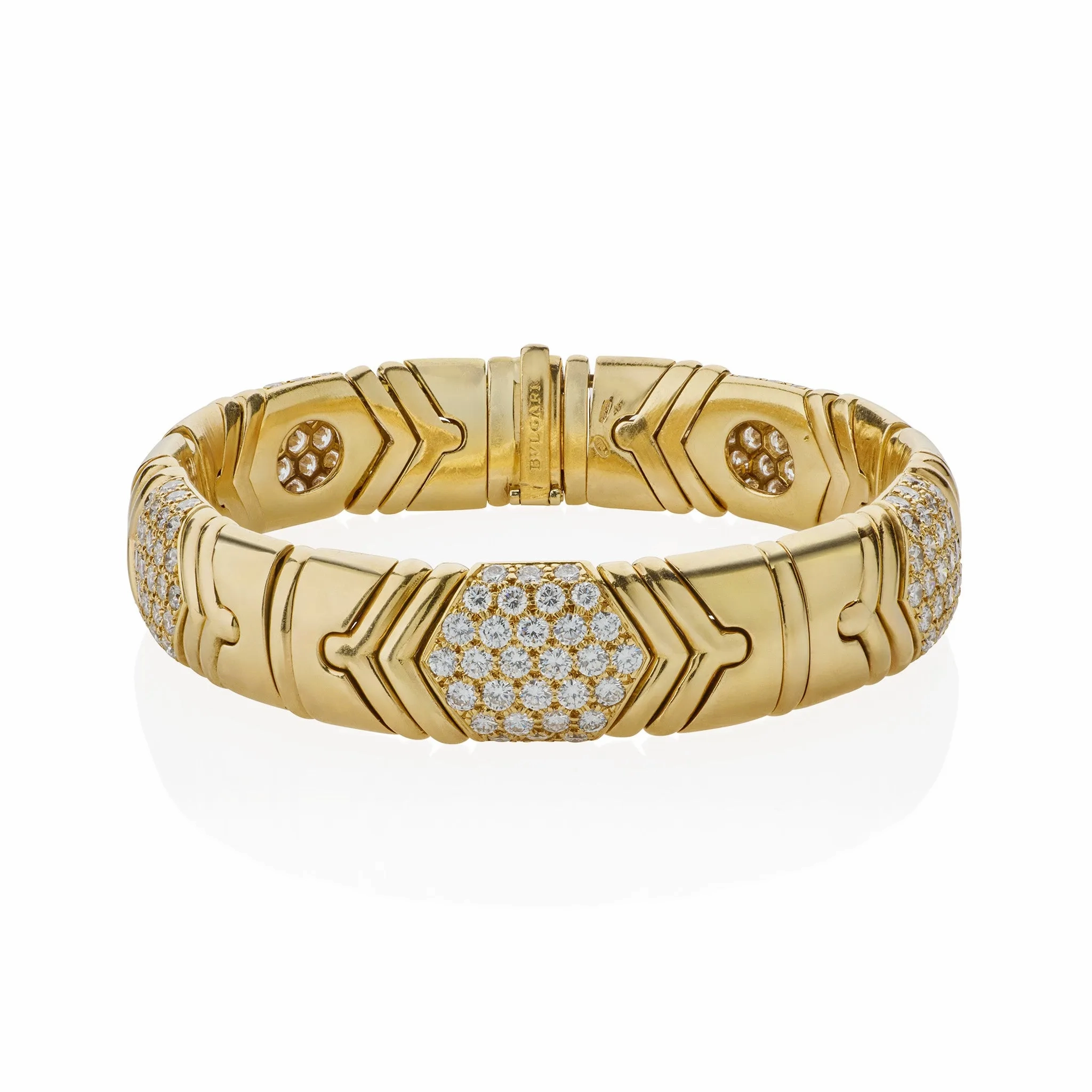 Bulgari 18K Gold and Diamond &quot;Parentesi&quot; Bracelet