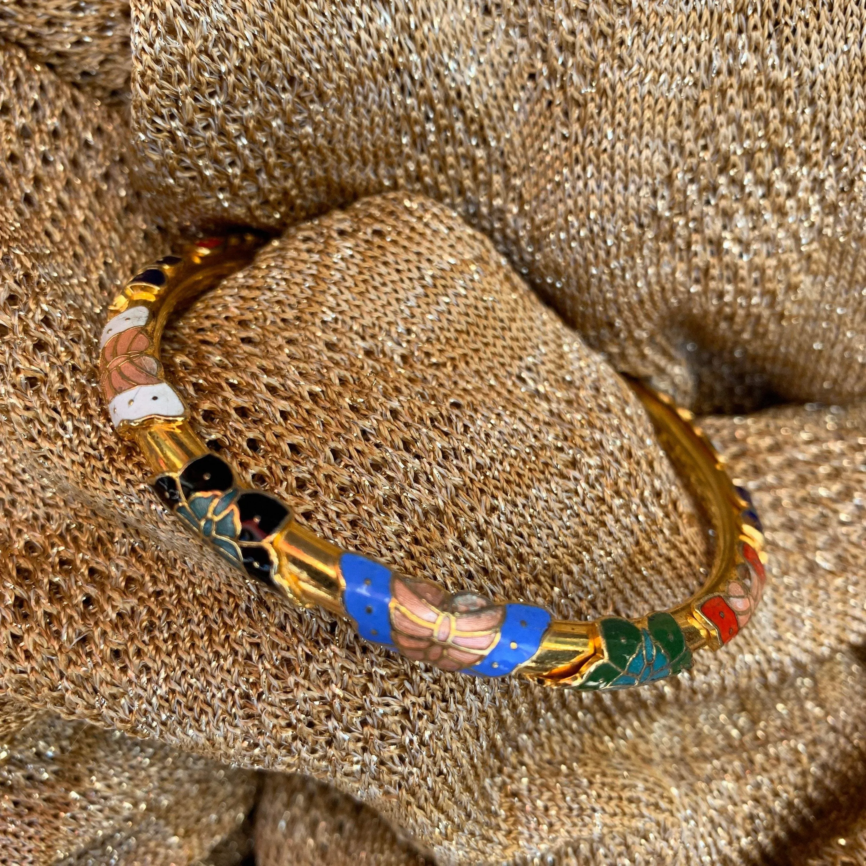 Butterfly Bangle Gold Plated