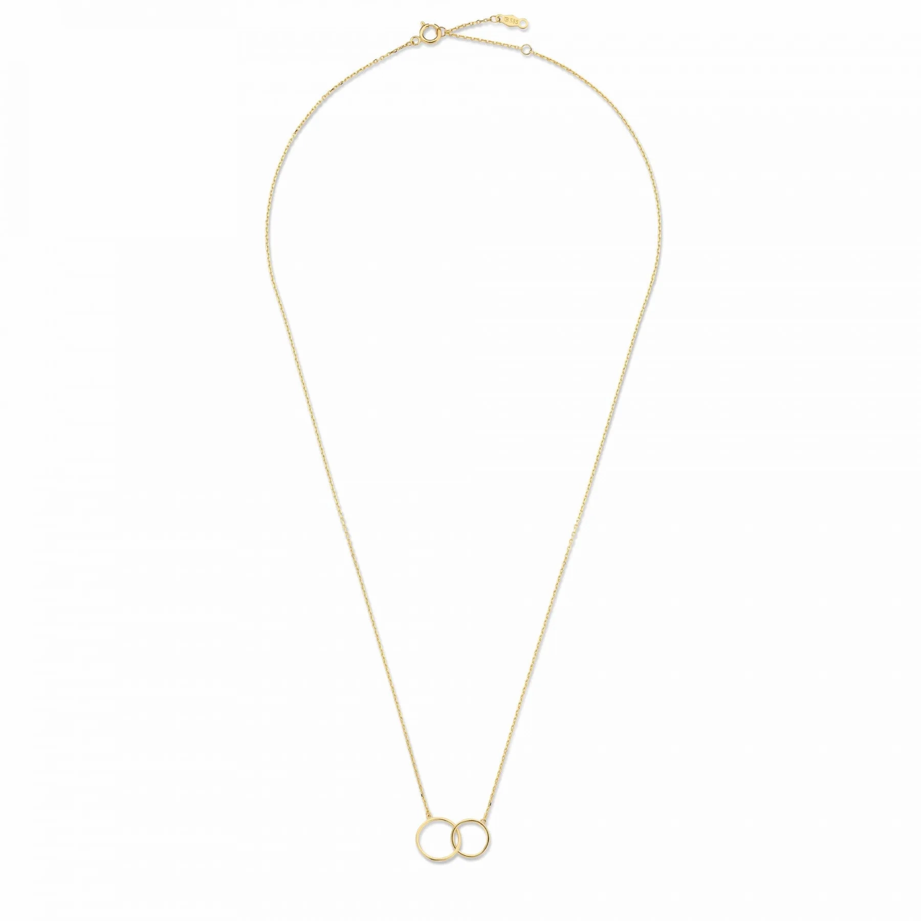 Cadeau d'Isabel 14 karat gold necklace &amp; bracelet gift set with rings