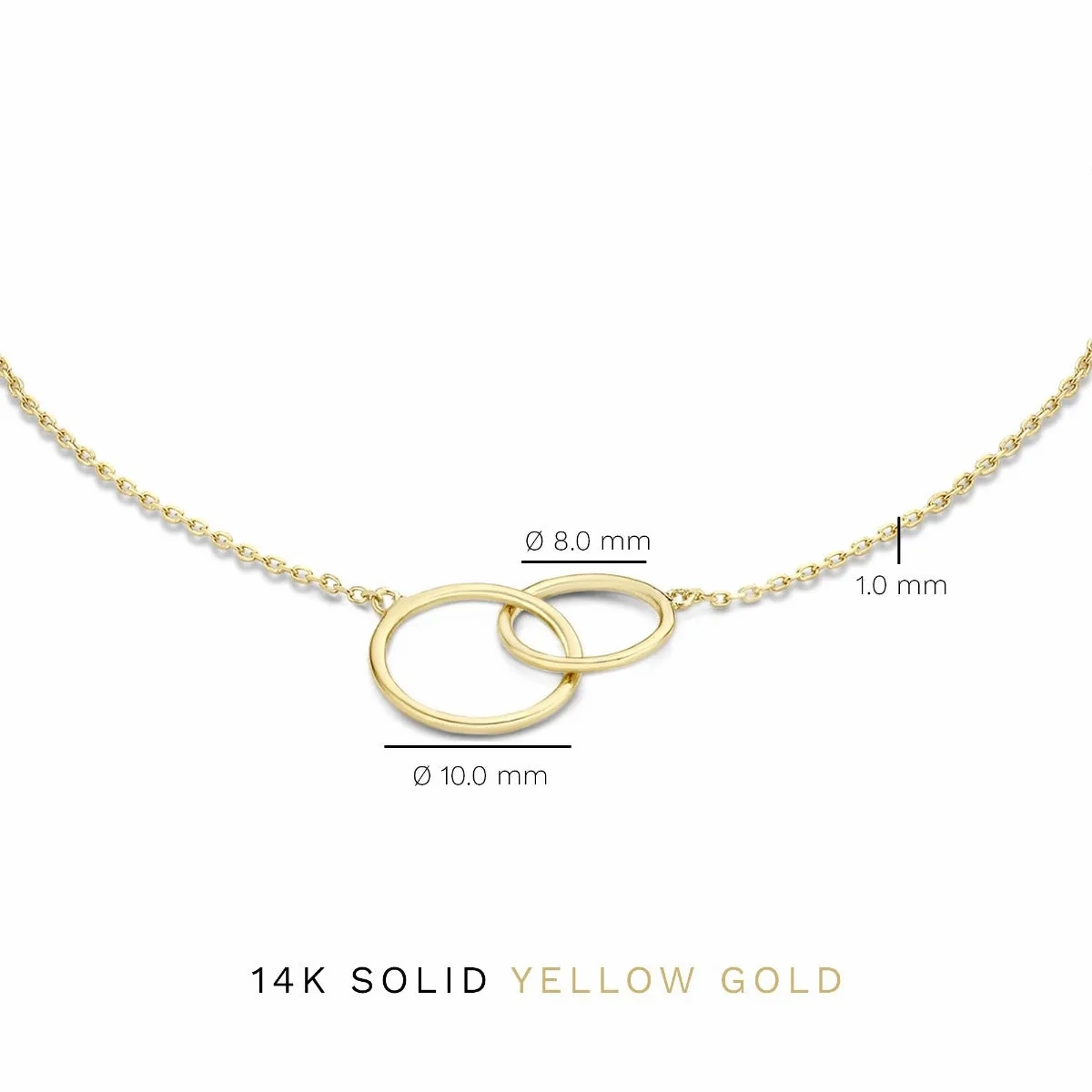Cadeau d'Isabel 14 karat gold necklace &amp; bracelet gift set with rings