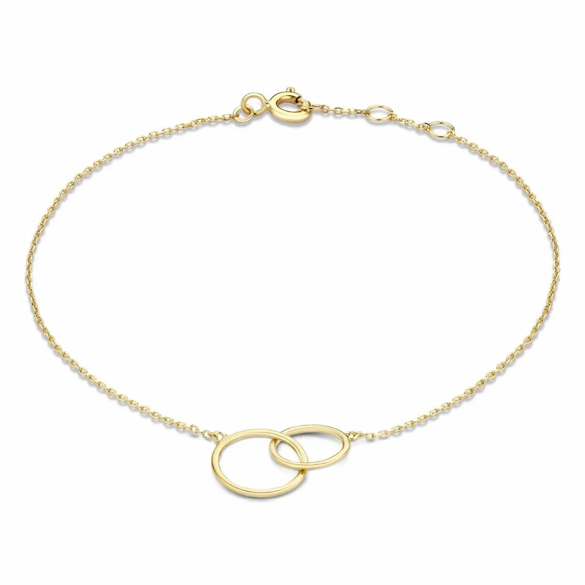 Cadeau d'Isabel 14 karat gold necklace &amp; bracelet gift set with rings