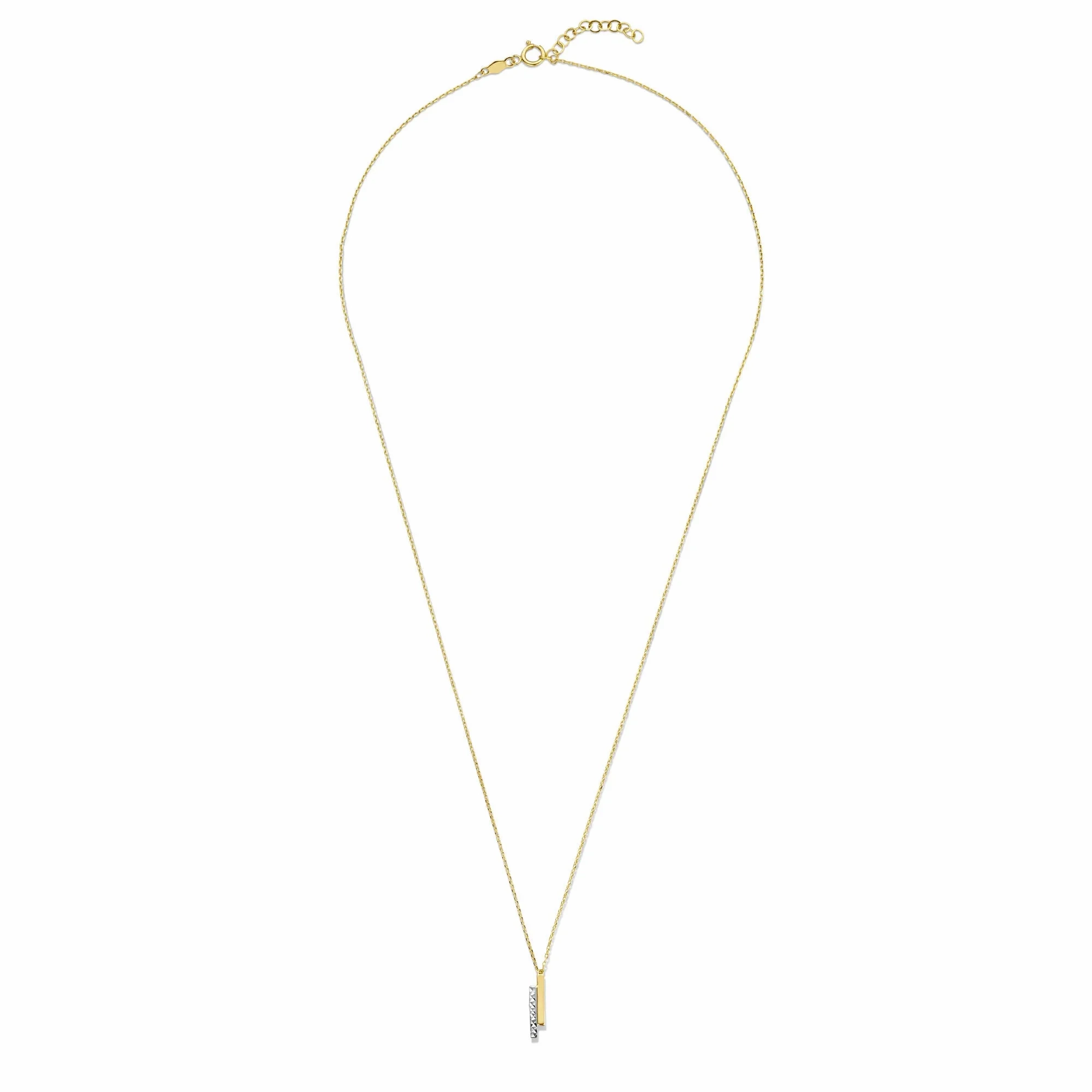 Cadeau d'Isabel 14 karat gold necklace and bracelet gift set with rods