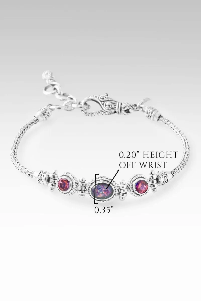 Called for a Purpose Bracelet? in Australian Opal Triplet &amp; Rascal Pink? Mystic Topaz