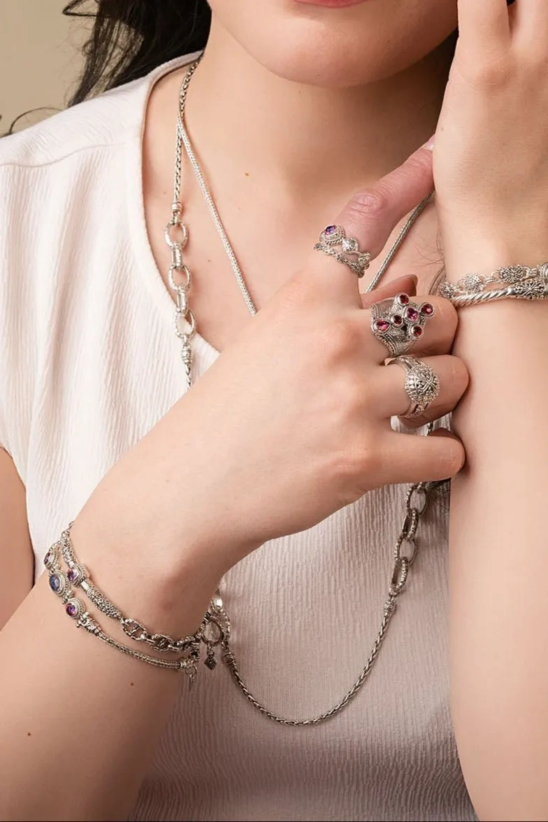 Called for a Purpose Bracelet? in Australian Opal Triplet &amp; Rascal Pink? Mystic Topaz