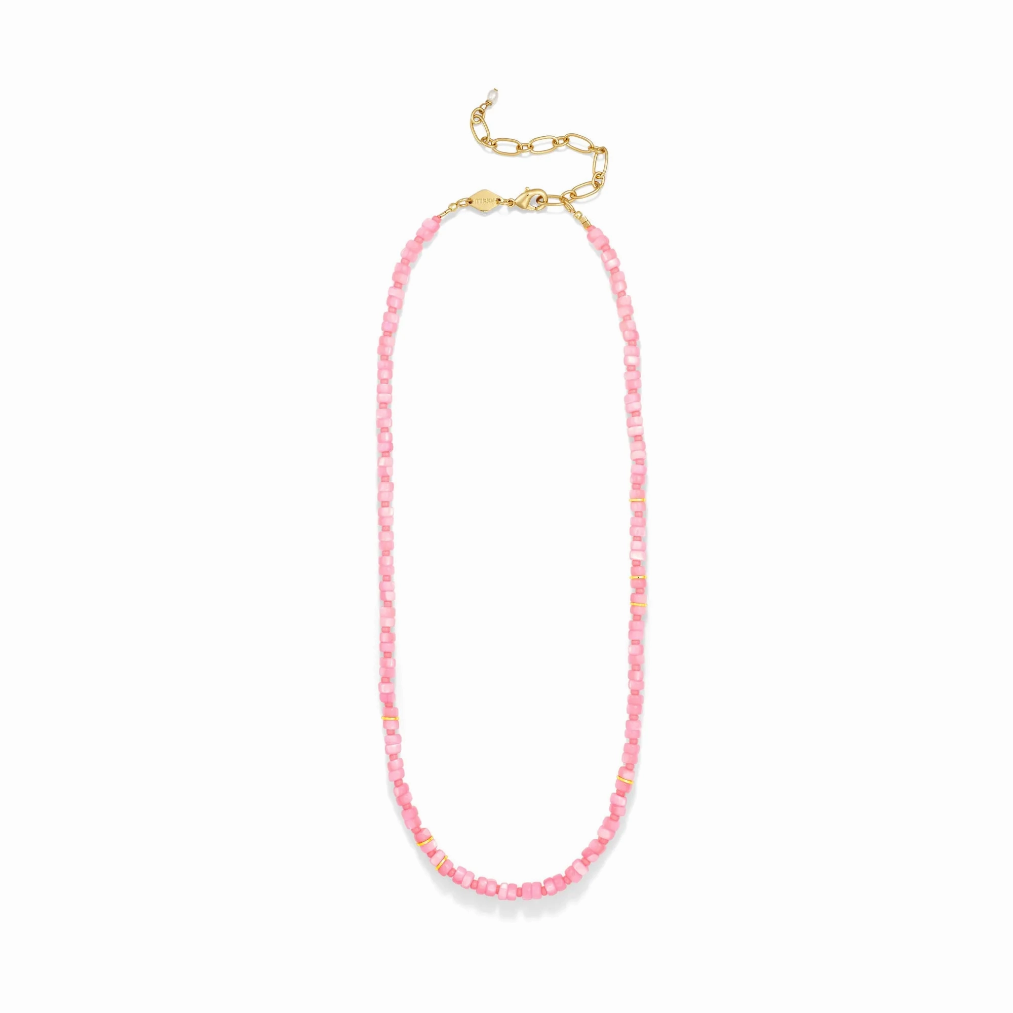 Calypso Gold Plated Necklace w. Beads &amp; Pearl