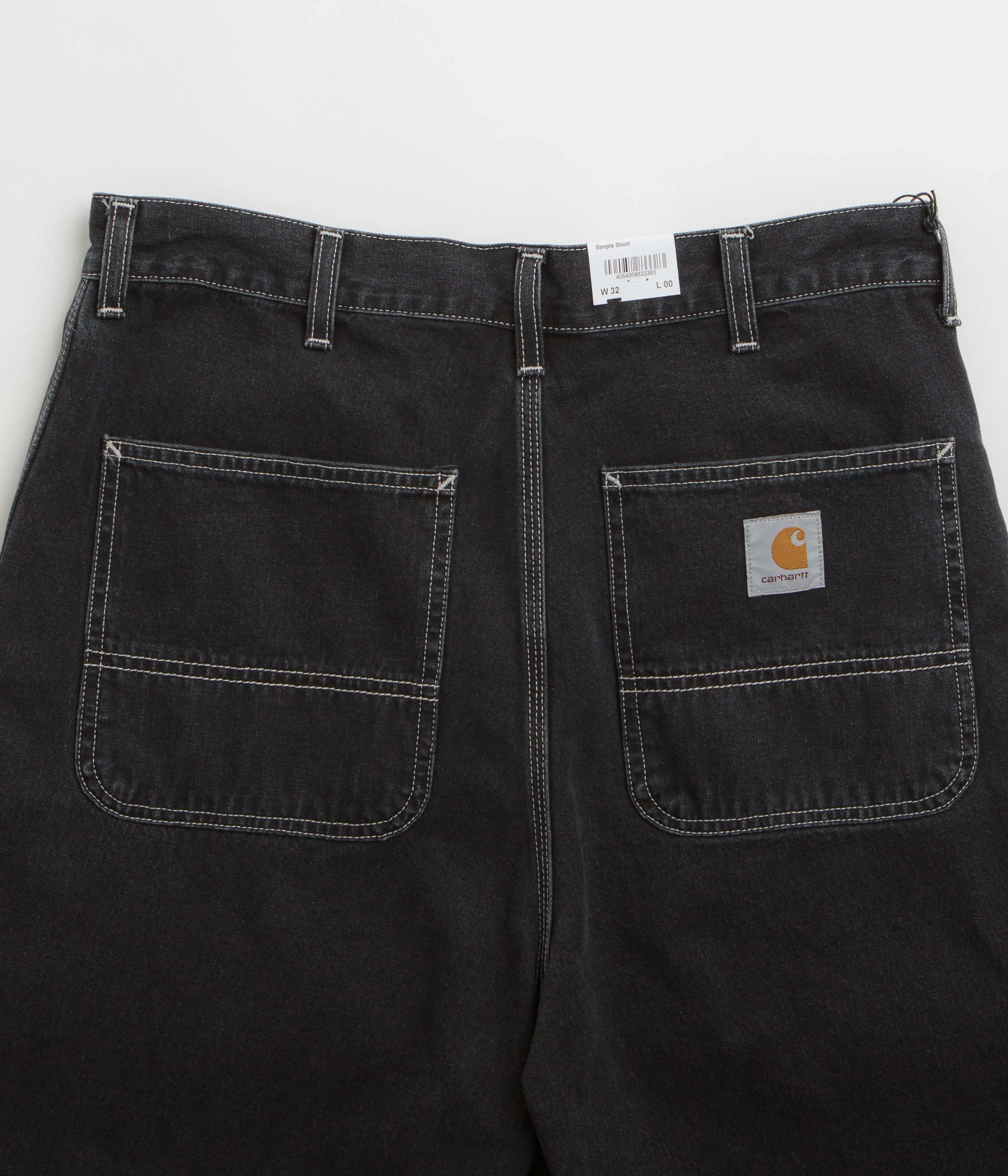 Carhartt Simple Shorts - Schwarz Steinwäsche Carhartt
