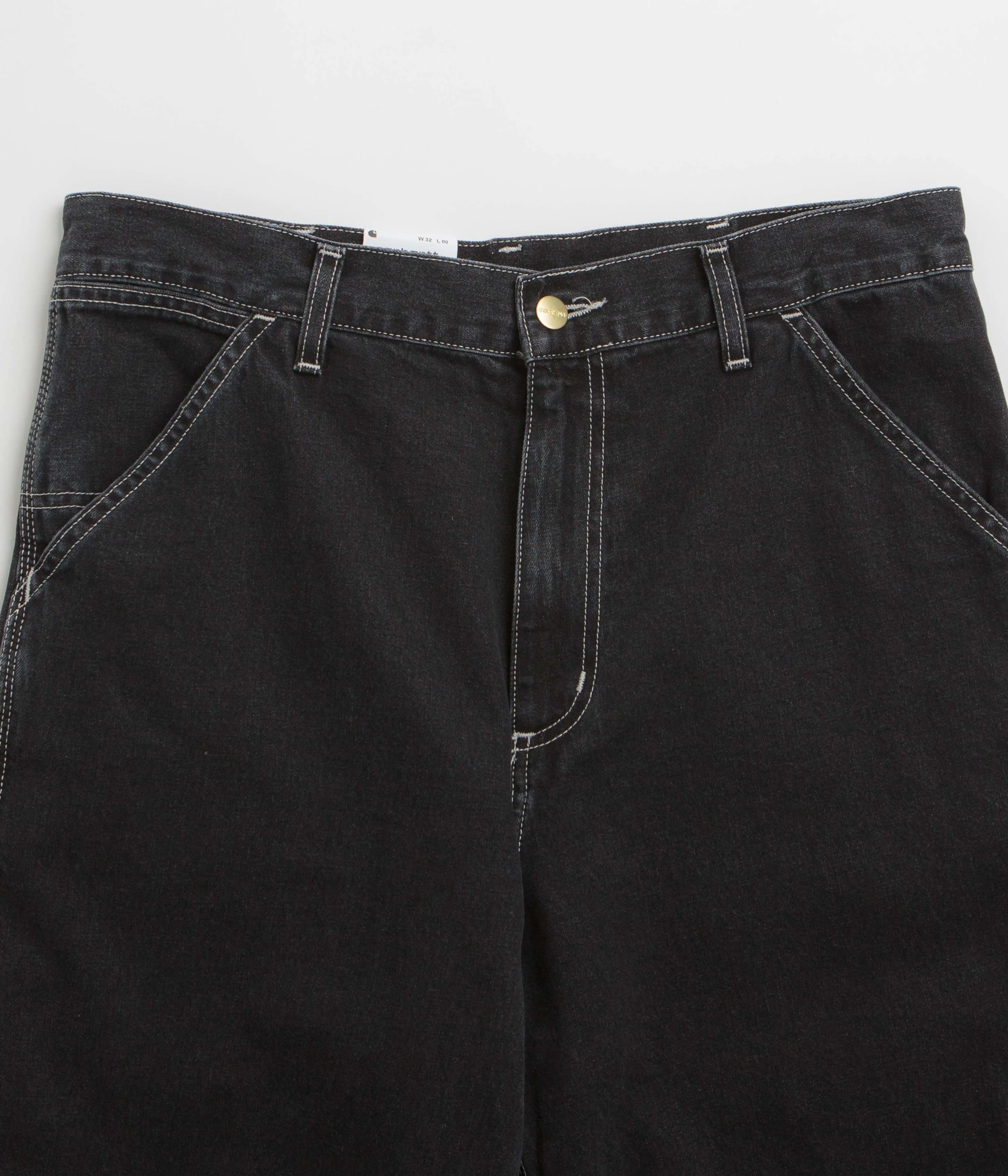 Carhartt Simple Shorts - Schwarz Steinwäsche Carhartt