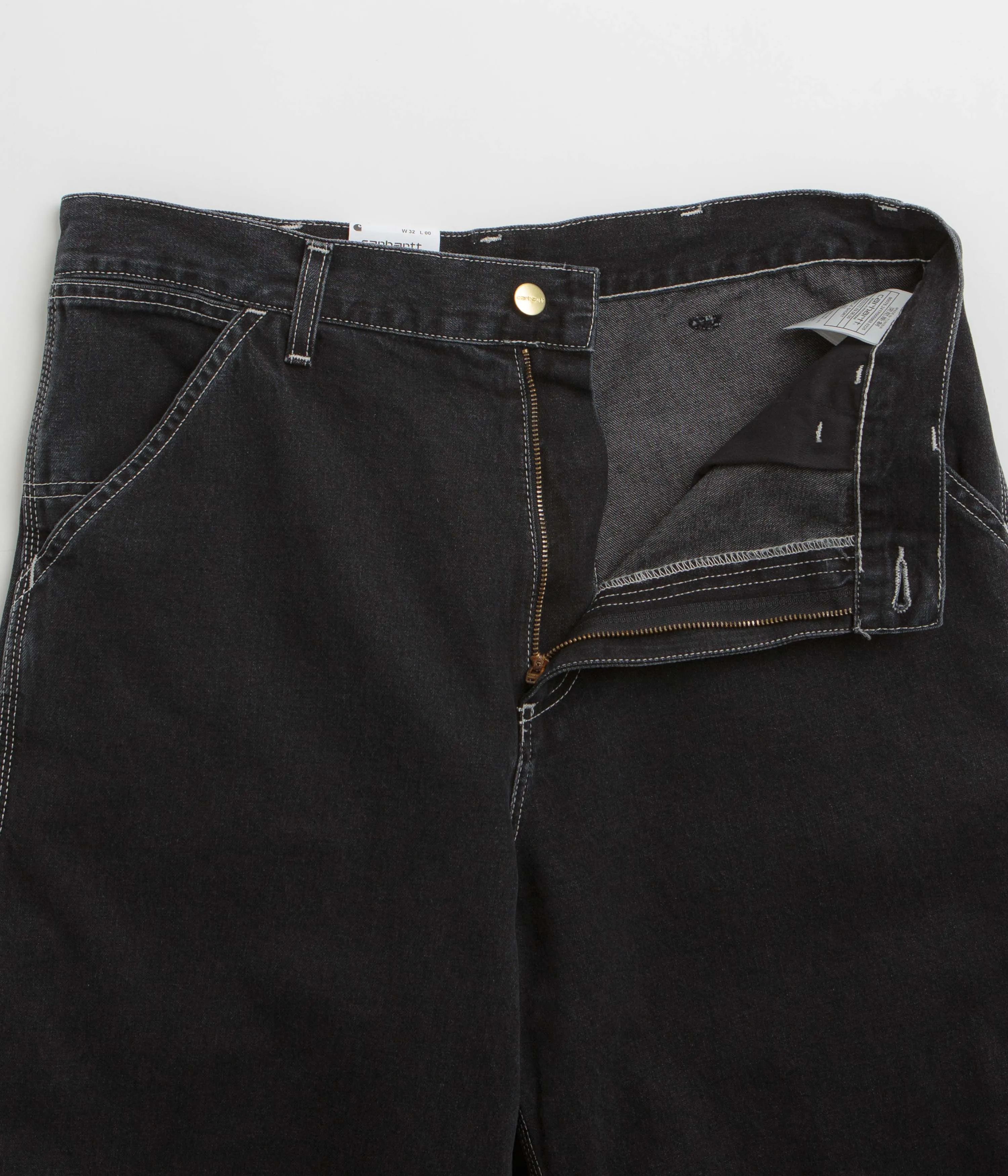 Carhartt Simple Shorts - Schwarz Steinwäsche Carhartt