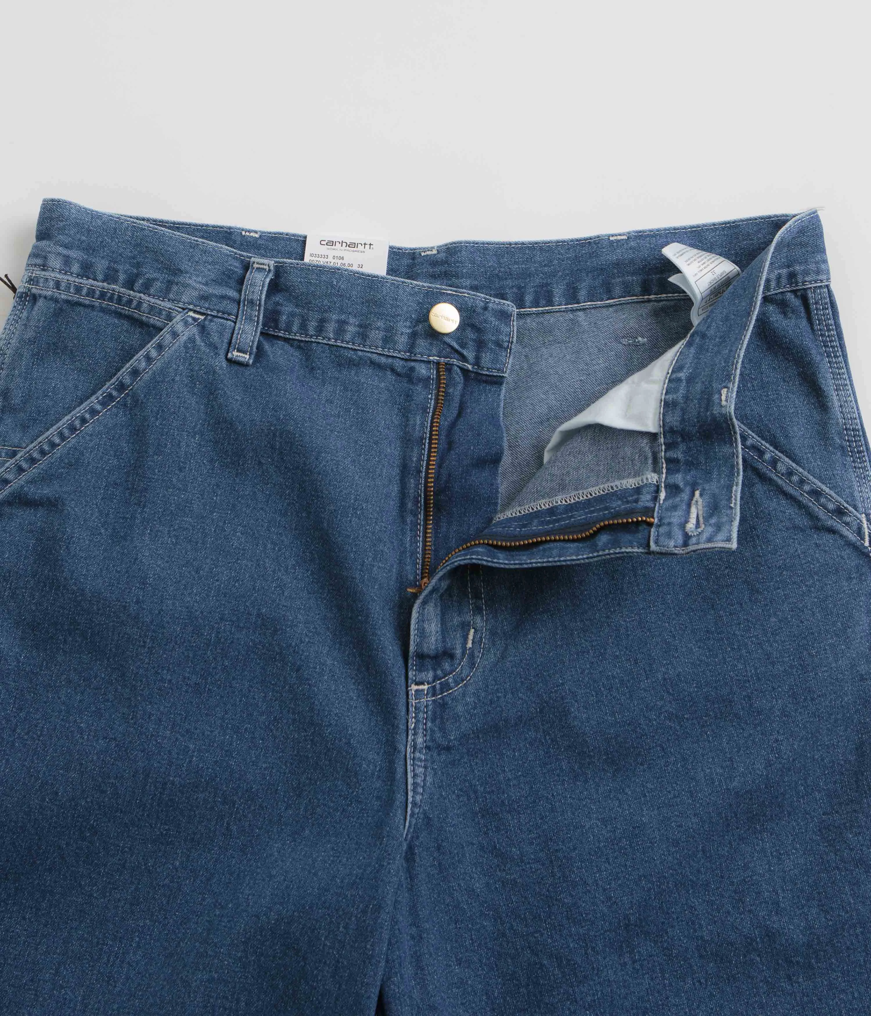 Carhartt Simple Shorts - Blau Steinwäsche Carhartt