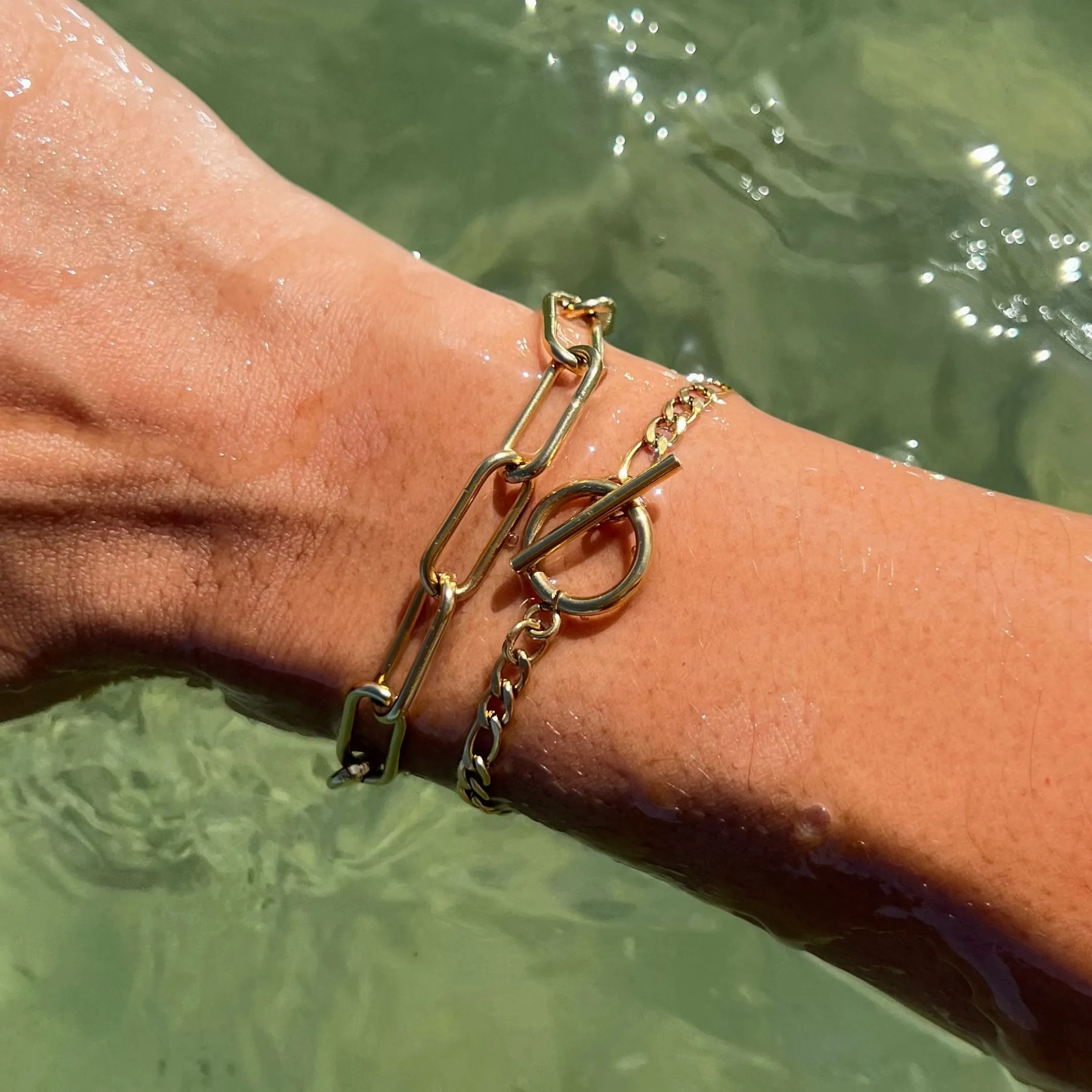 Carla Paper Clip Chain Bracelet